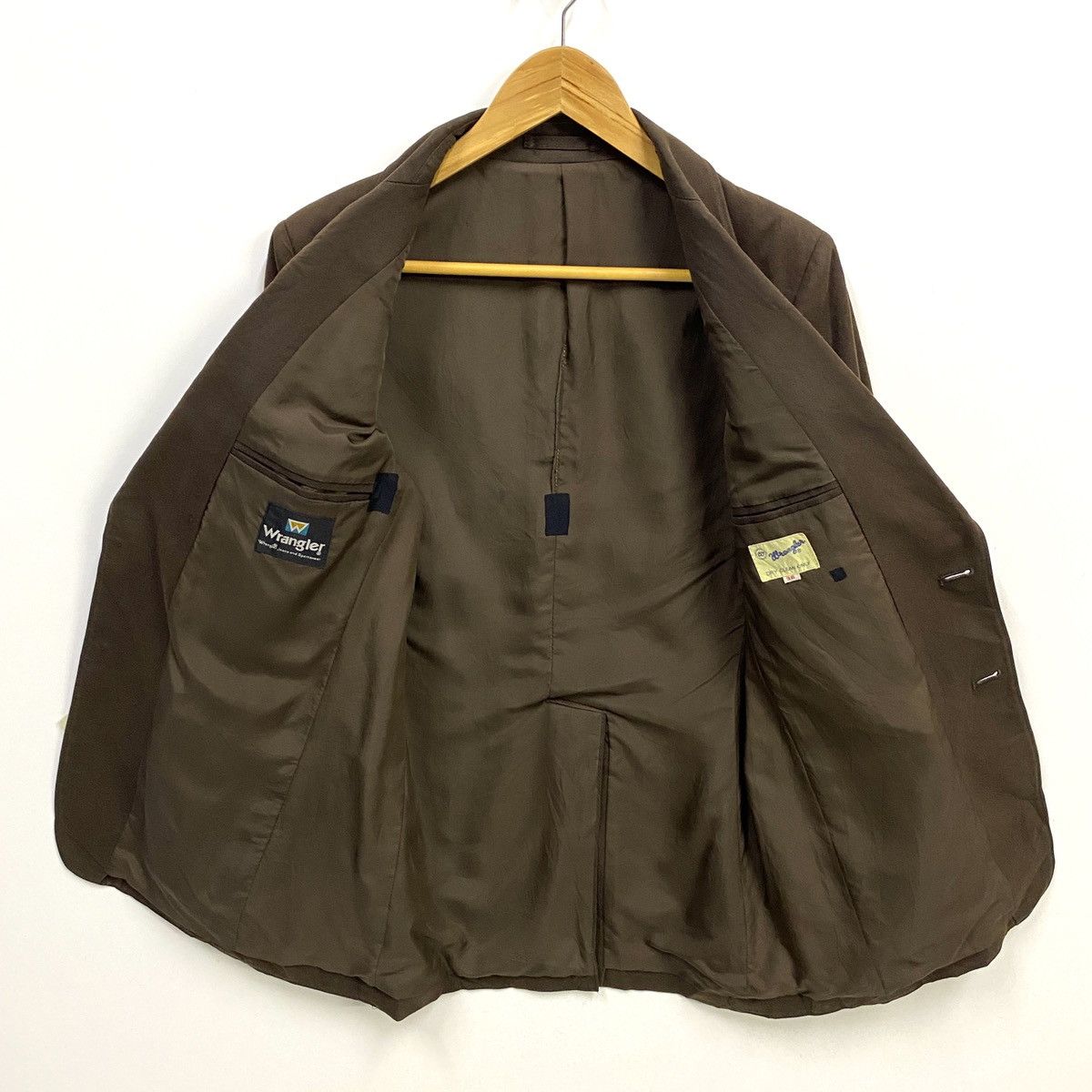 Vintage × Wrangler Vintage Wrangler Blazer Jacket Dark Brown Small Size 38R - 8 Thumbnail