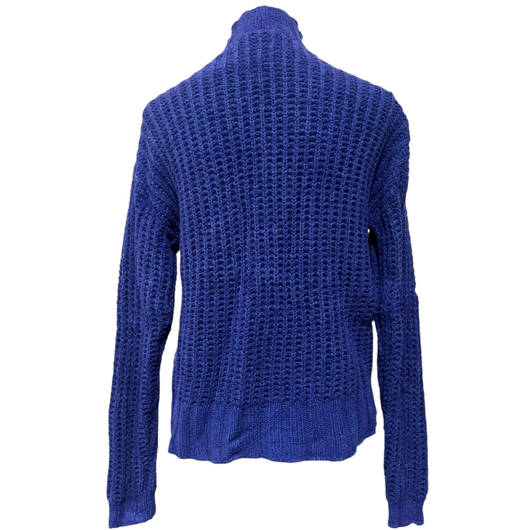 Vintage Tularosa Merle Sweater Marble Blue Women’s Small Cotton Blend Soft Mock Neck Pullover Casual Bohemian Designer Womens Mens Size S / US 4 / IT 40 - 6 Thumbnail