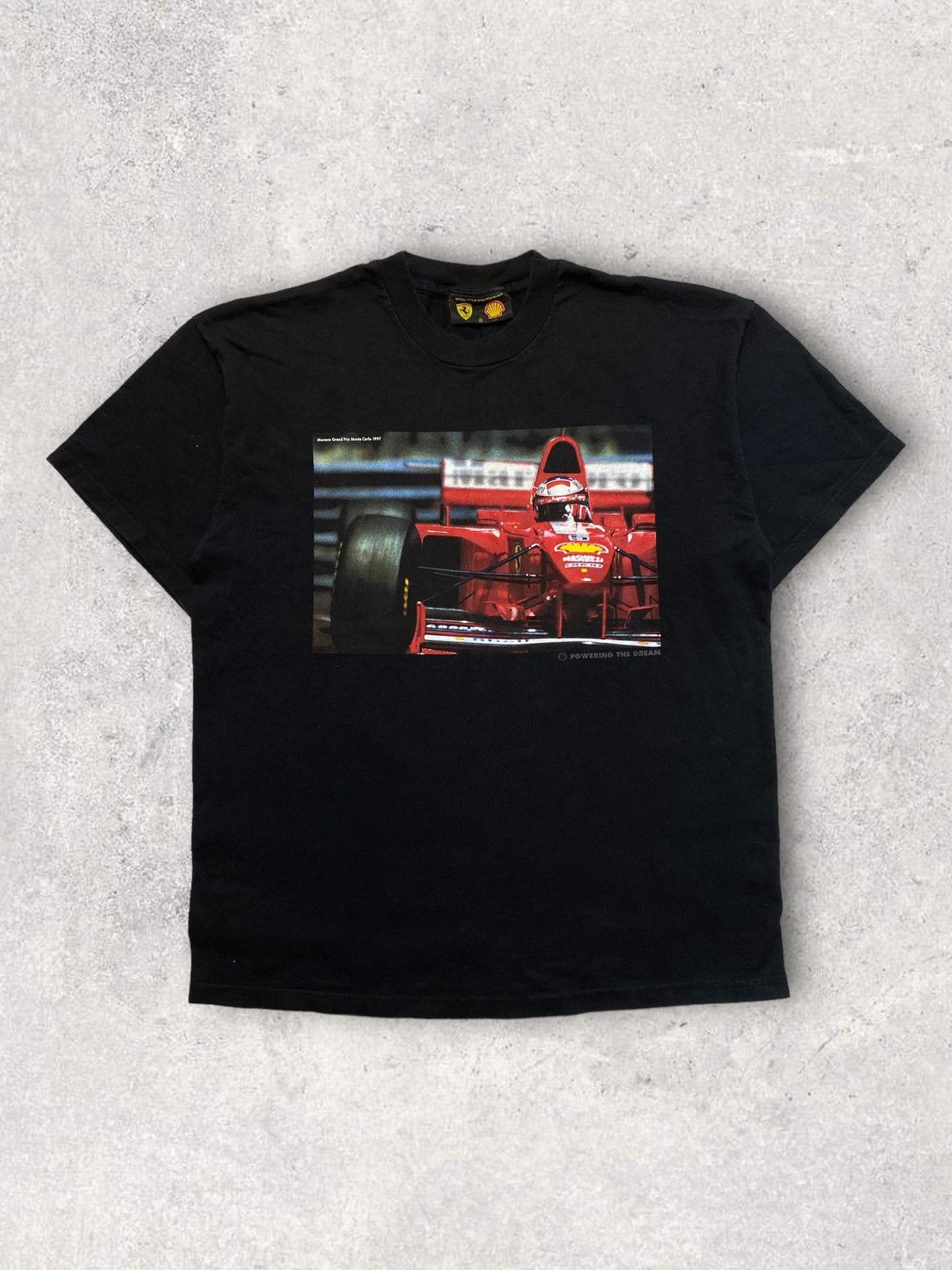 Image of Formula Uno F1 Ferrari Michael Schumacher Vintage Grand Prix in Black, Men's (Size XL)