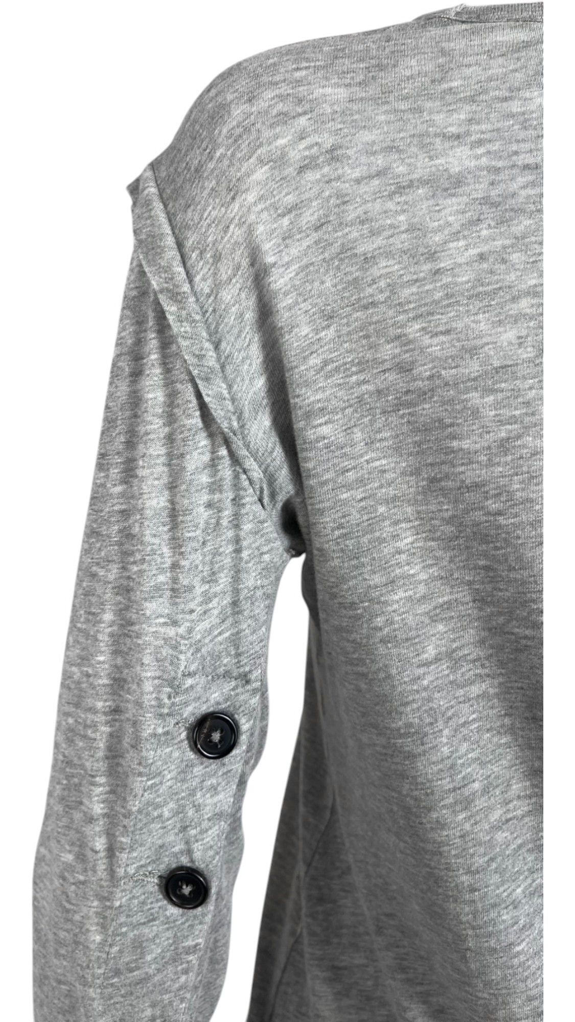 Ann Demeulemeester Buttoned Sleeves Grey Top Size S / US 4 / IT 40 - 6 Thumbnail