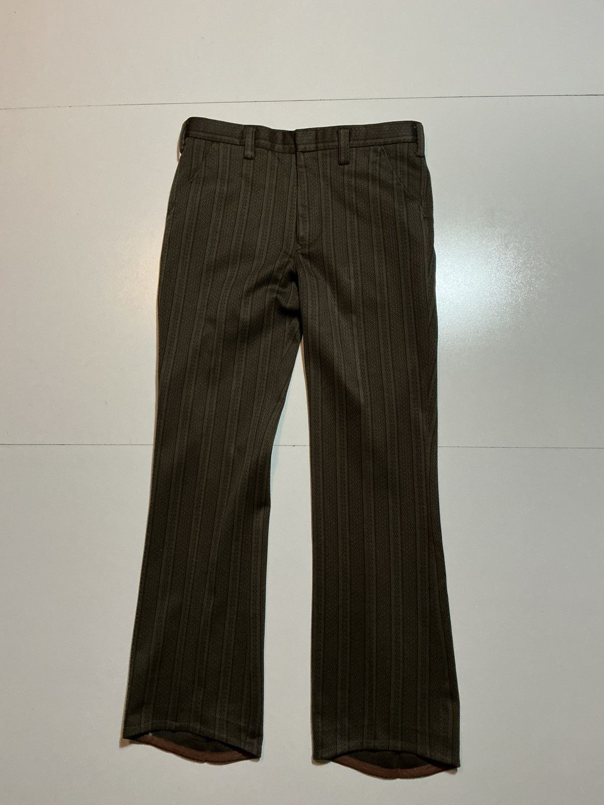 Vintage Vintage 70s Pattern Print Striped Flare Disco Dress Pants Size US 32 / EU 48 - 1 Thumbnail
