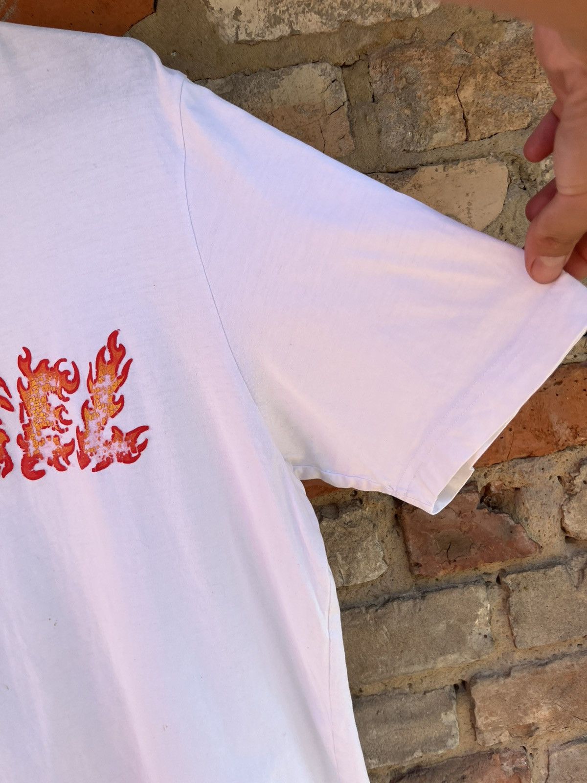 Diesel × Japanese Brand Vintage DIESEL Y2K Big Flame Fire Logo Distresse T-Shirt Tee Size US L / EU 52-54 / 3 - 13 Thumbnail