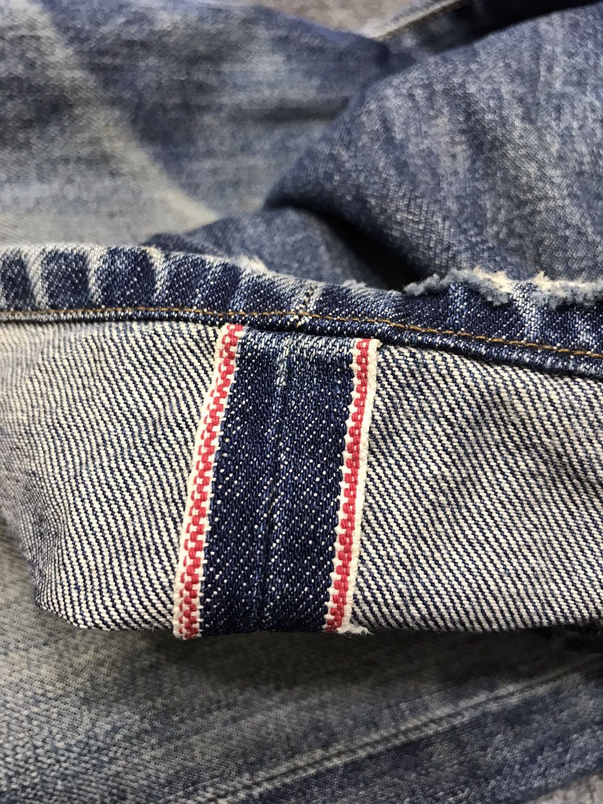 Edwin 💥THRASHED💥RARE EDWIN OVRLL WIDE BAGGY SUSPENDER DENIM F345 Size US 28 / EU 44 - 25 Thumbnail