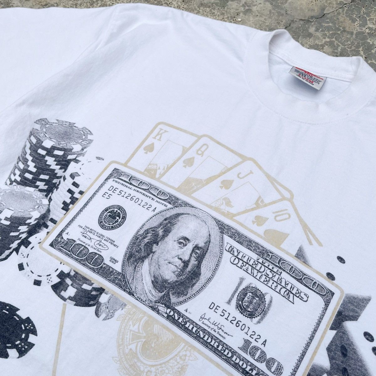 Vintage Vintage Y2K Us Dollar America Nice AOP Design Tee Deadstock Size US XL / EU 56 / 4 - 2 Thumbnail