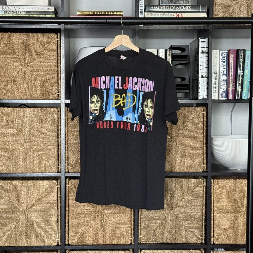 Vintage VINTAGE ’88 MJ bad tour tee Size US L / EU 52-54 / 3 - 2 Thumbnail