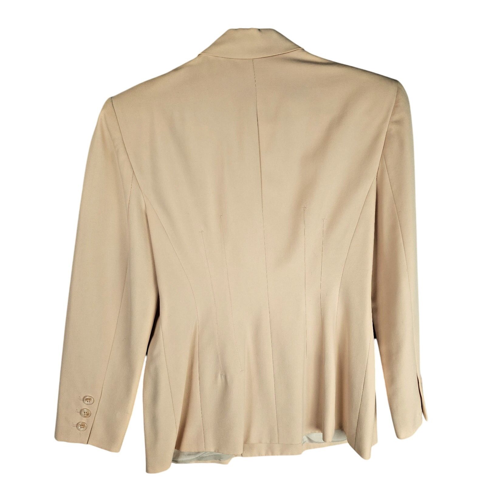 Anne Klein Anne Klein II Petites Blazer 100% Silk - Pink Cream - 10P Size L / US 10 / IT 46 - 2 Thumbnail