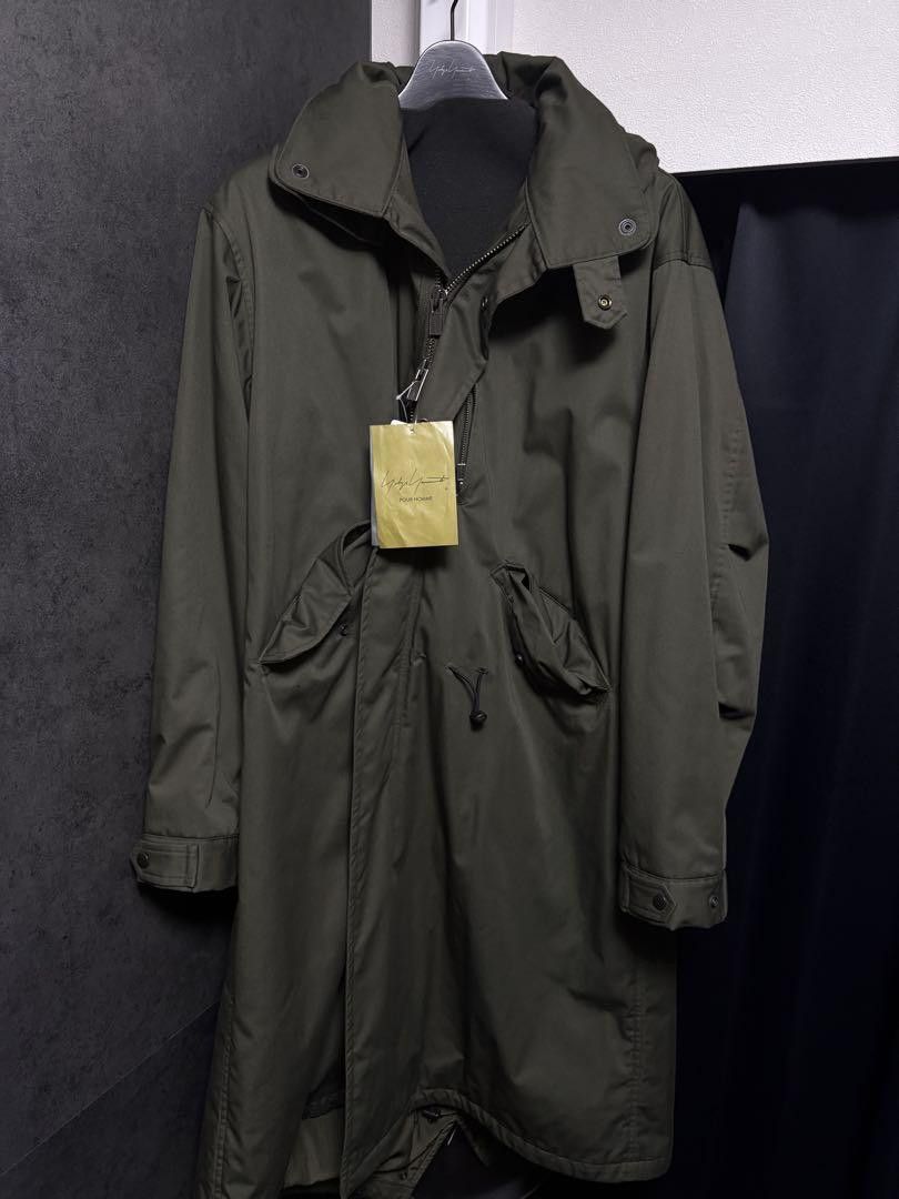 Yohji Yamamoto POUR HOMME 22aw T/C TWILL Z-THINSULATE MODS coat Size US XL / EU 56 / 4 - 1 Thumbnail