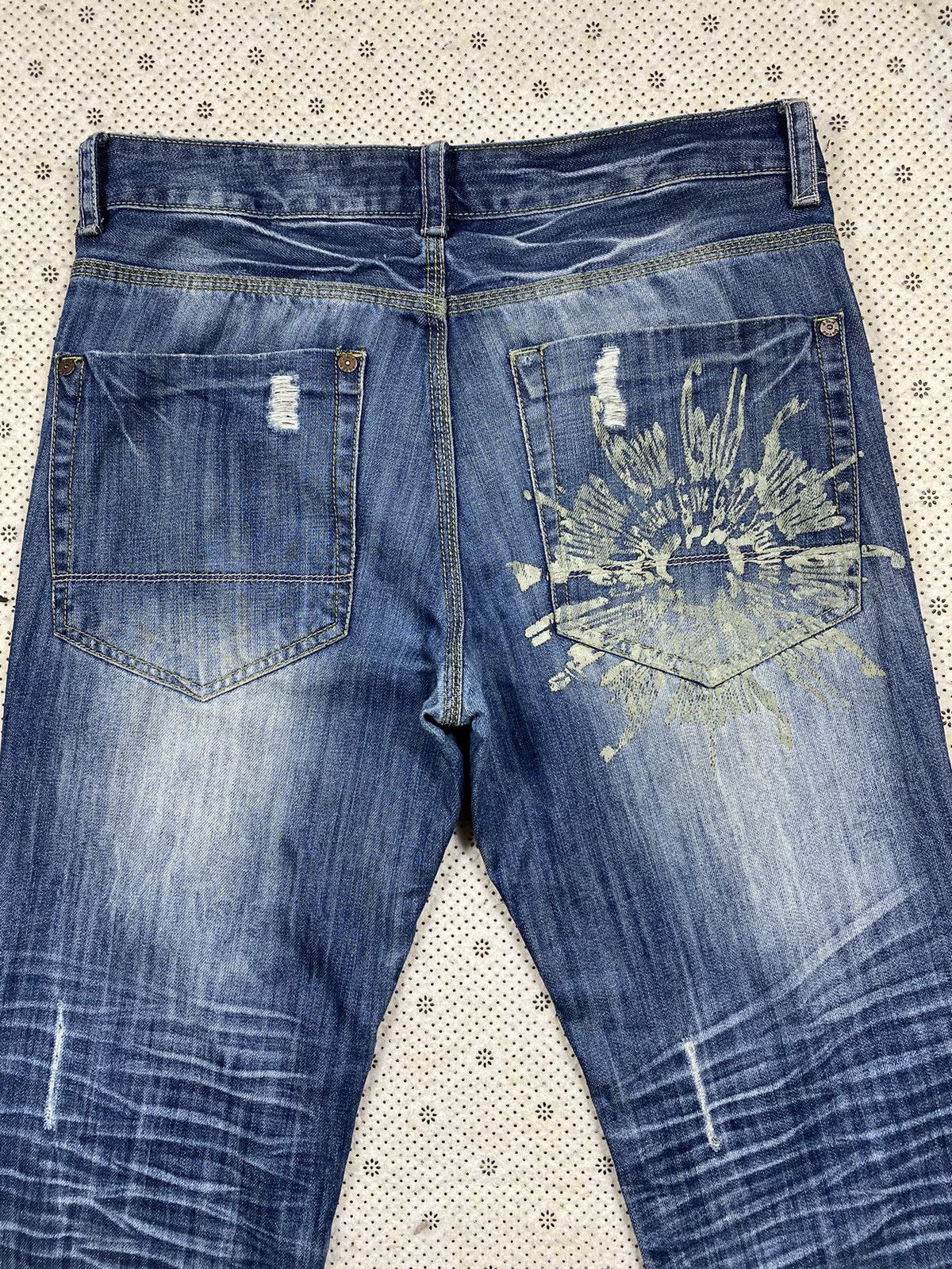 Hysteric Glamour × Japanese Brand Distressed Denim By J & J Jeans Size US 34 / EU 50 - 6 Thumbnail