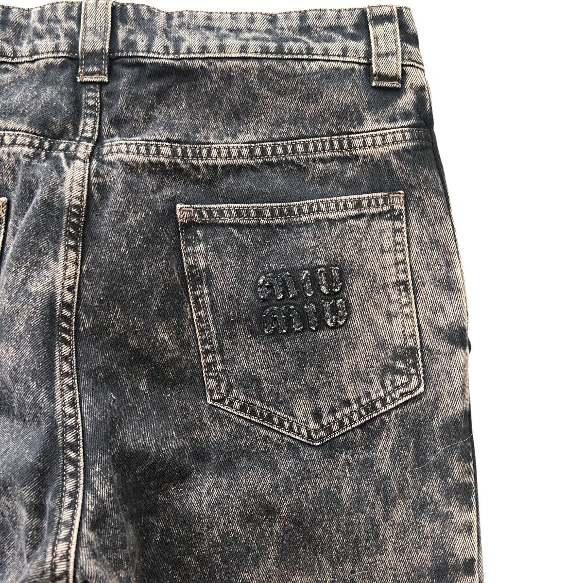 Miu Miu MIU MIU 2023SS Stainless Steel Logo Denim Pants Size US 38 / EU 54 - 15 Thumbnail