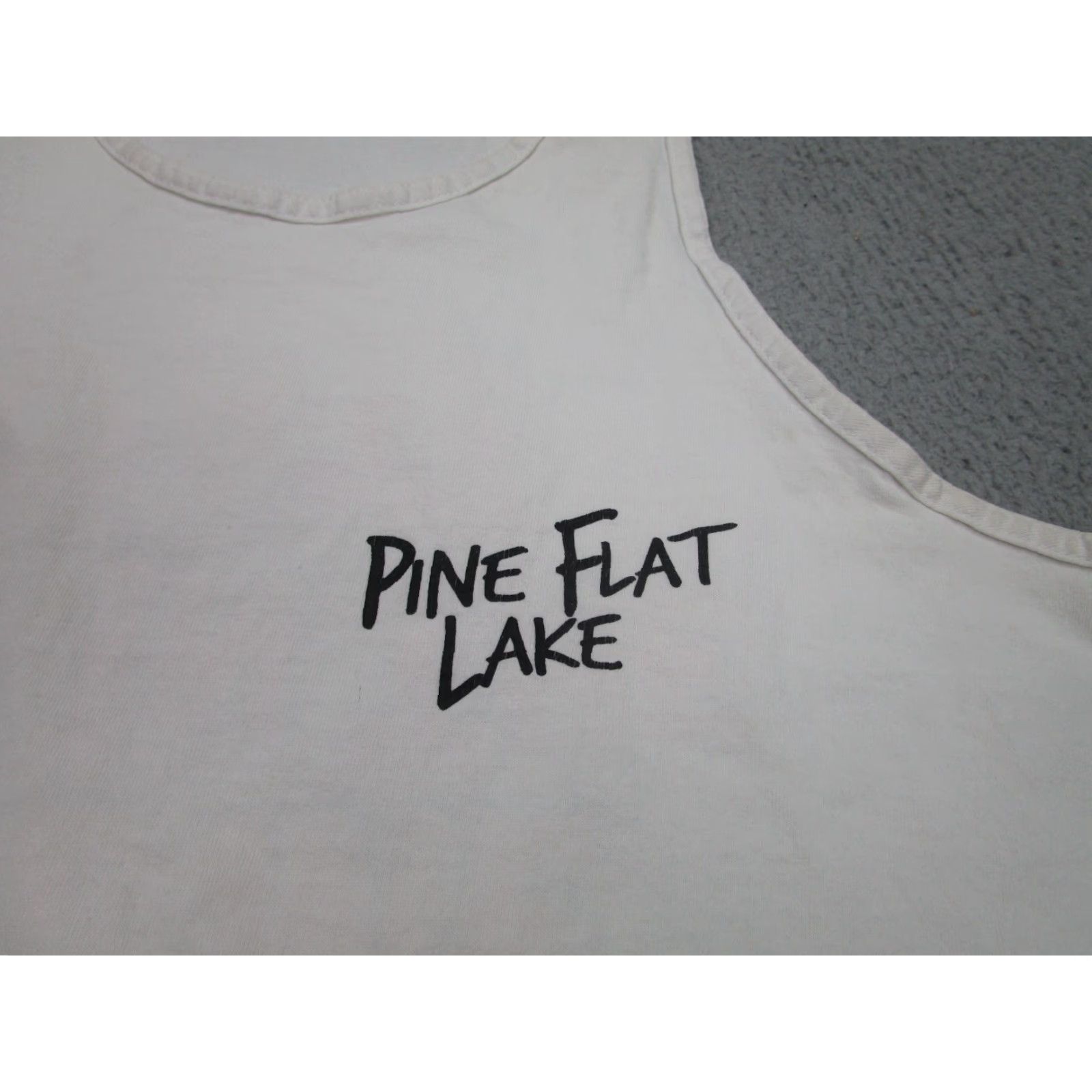 Vintage VINTAGE Water Worx Fisherman Tank Top Shirt Mens XL White Cotton Jersey 90s Grunge USA Size US XL / EU 56 / 4 - 4 Thumbnail
