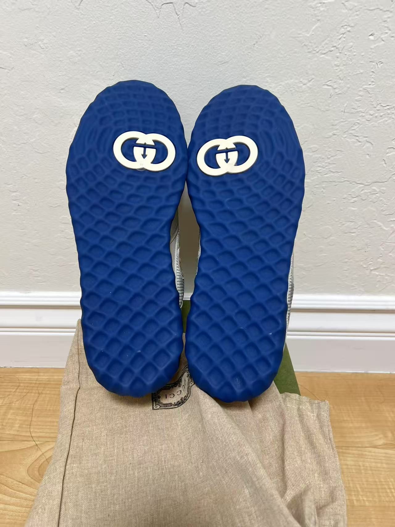 Gucci Gucci MAC80 Sneaker 'Off White Blue' 749896-AAB79-9149 Size US 11.5 / EU 44-45 - 7 Thumbnail