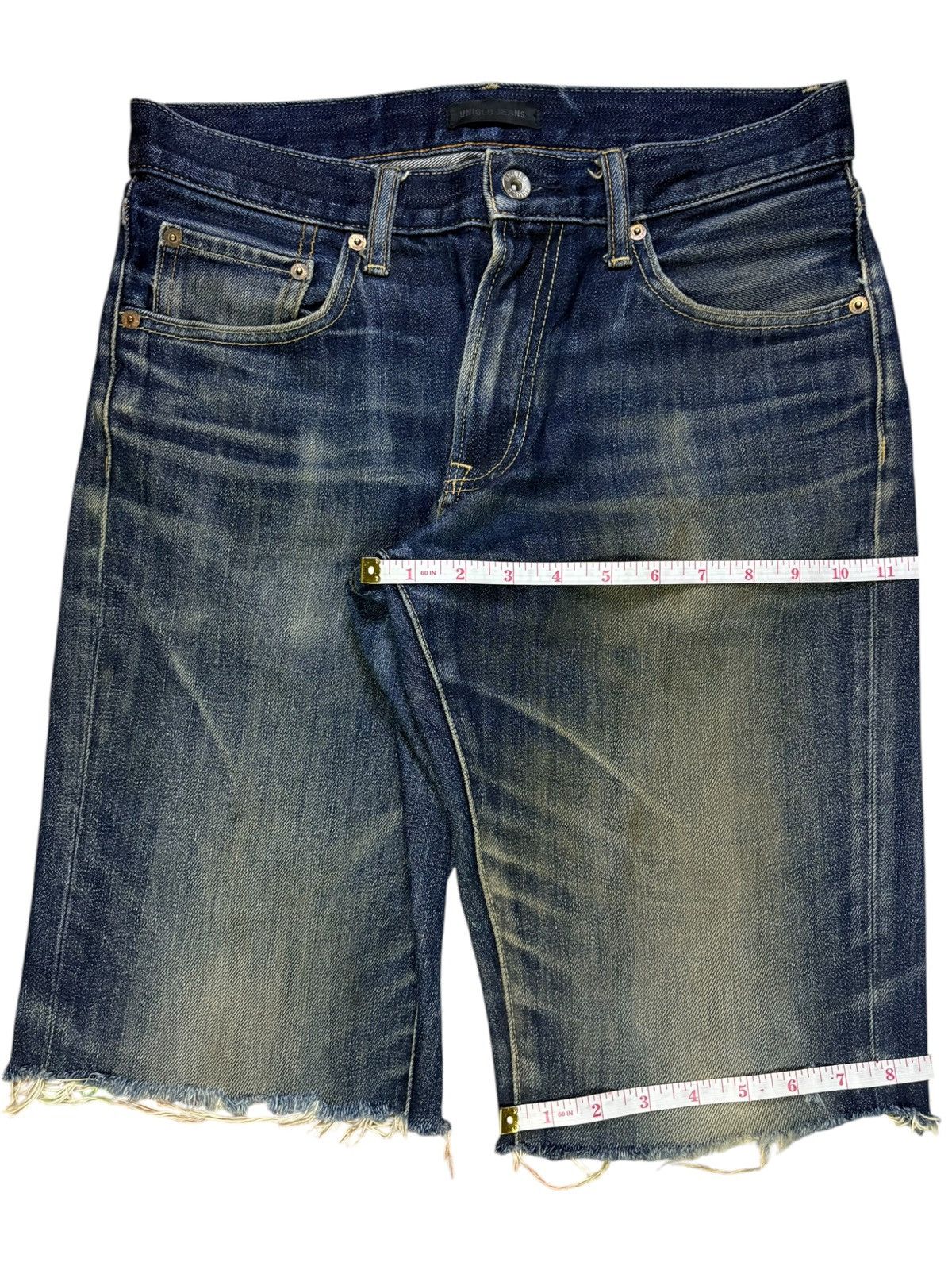 Uniqlo Vintage Uniqlo Mud Wash Distressed Loose Jean Short Jorts Size US 30 / EU 46 - 16 Thumbnail