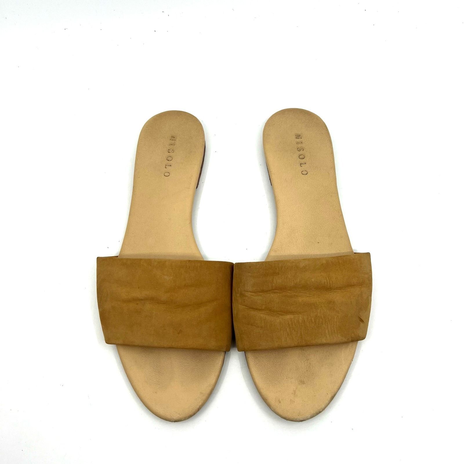 Nisolo Nisolo Isla Brown Suede Slide Sandals Women's 7.5 US Size US 7.5 / IT 37.5 - 5 Thumbnail