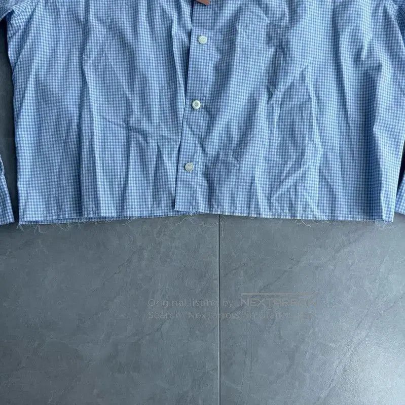 Miu Miu Miu Miu Light Blue Women's Cropped Shirt . Size M / US 6-8 / IT 42-44 - 4 Thumbnail