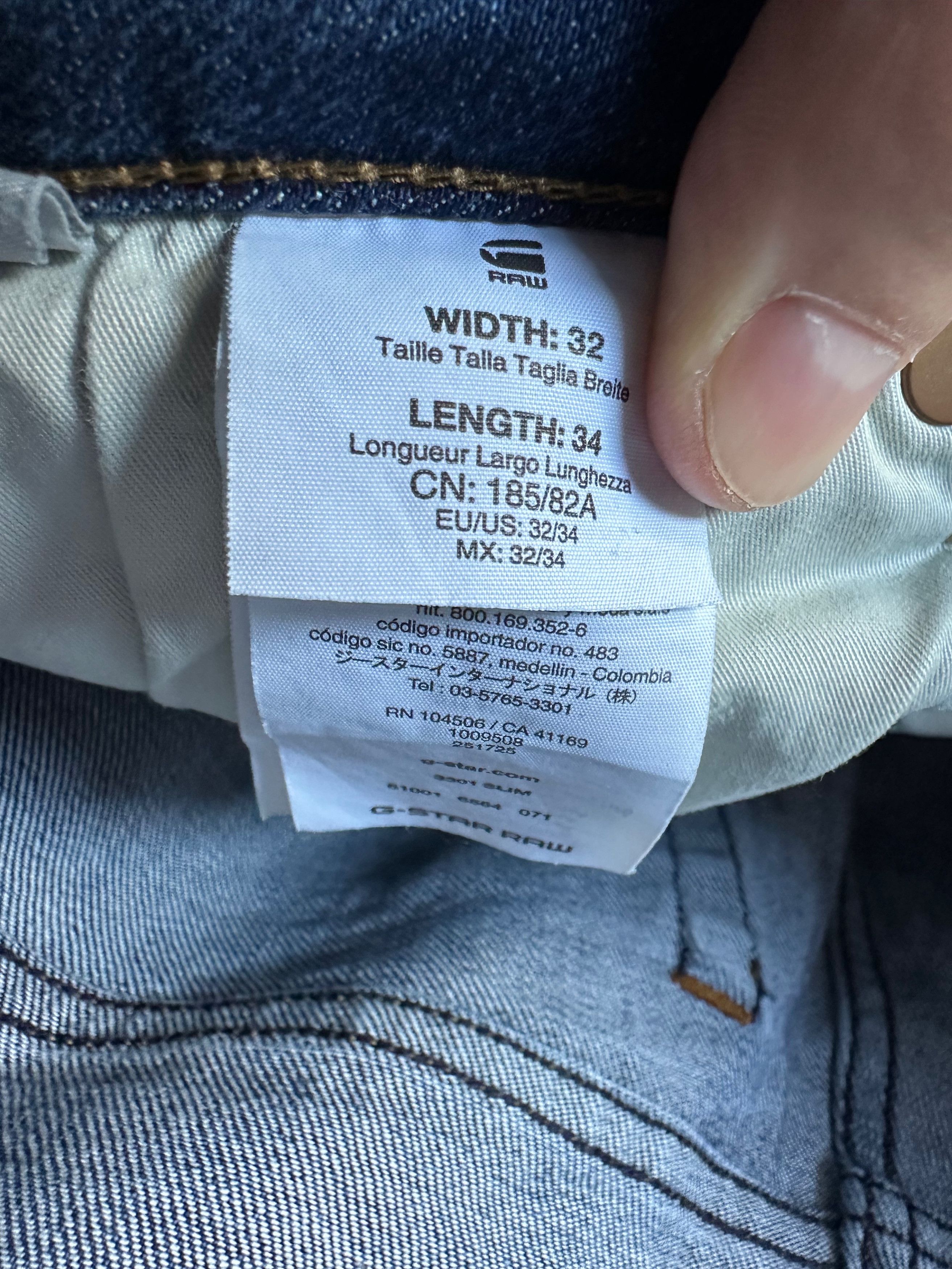 G-Star G-Star 3301 Slim Fit Deim Jeans Pants W32 L34 Size US 32 / EU 48 - 9 Thumbnail