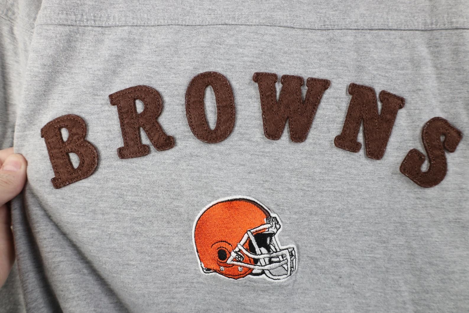 Vintage Vintage 90s Browns Football Jersey T-Shirt Heather Gray Size US XXL / EU 58 / 5 - 4 Thumbnail