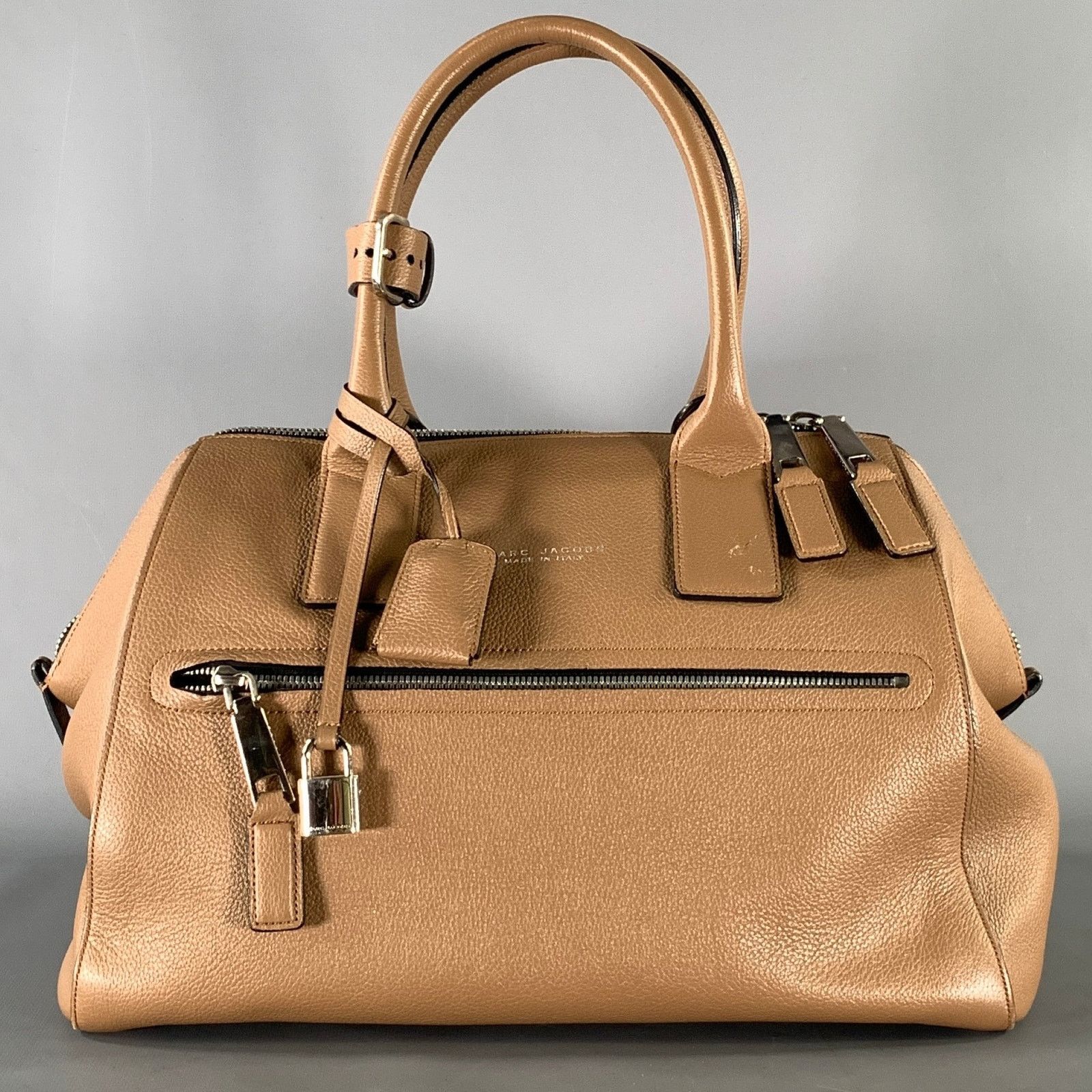 Marc Jacobs MARC JACOBS Tan Pebble Grain Leather Satchel HandBags Size ONE SIZE - 1 Thumbnail