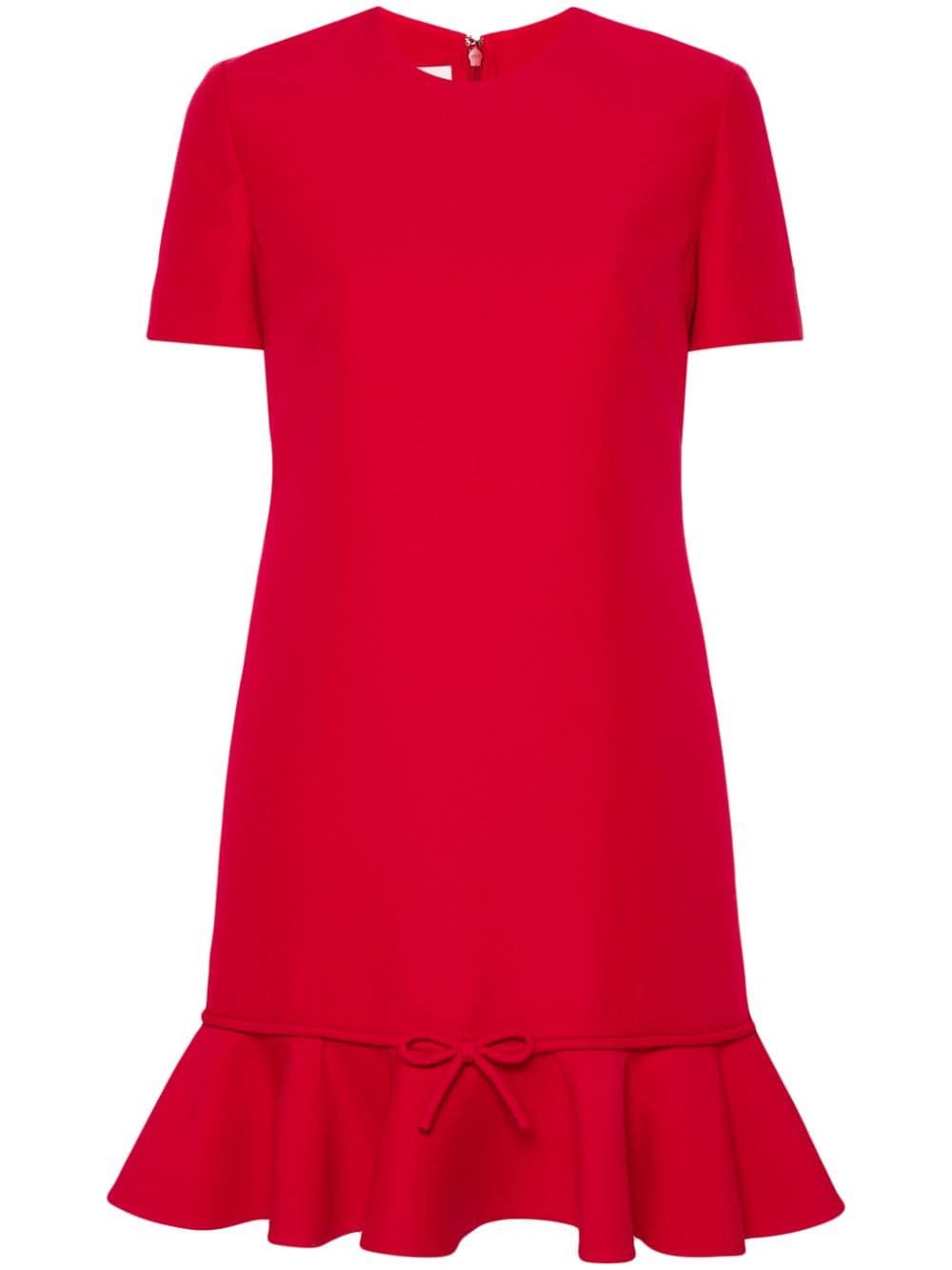 Valentino WOOL AND SILK BLEND MINI DRESS Size S / US 4 / IT 40 - 1 Thumbnail