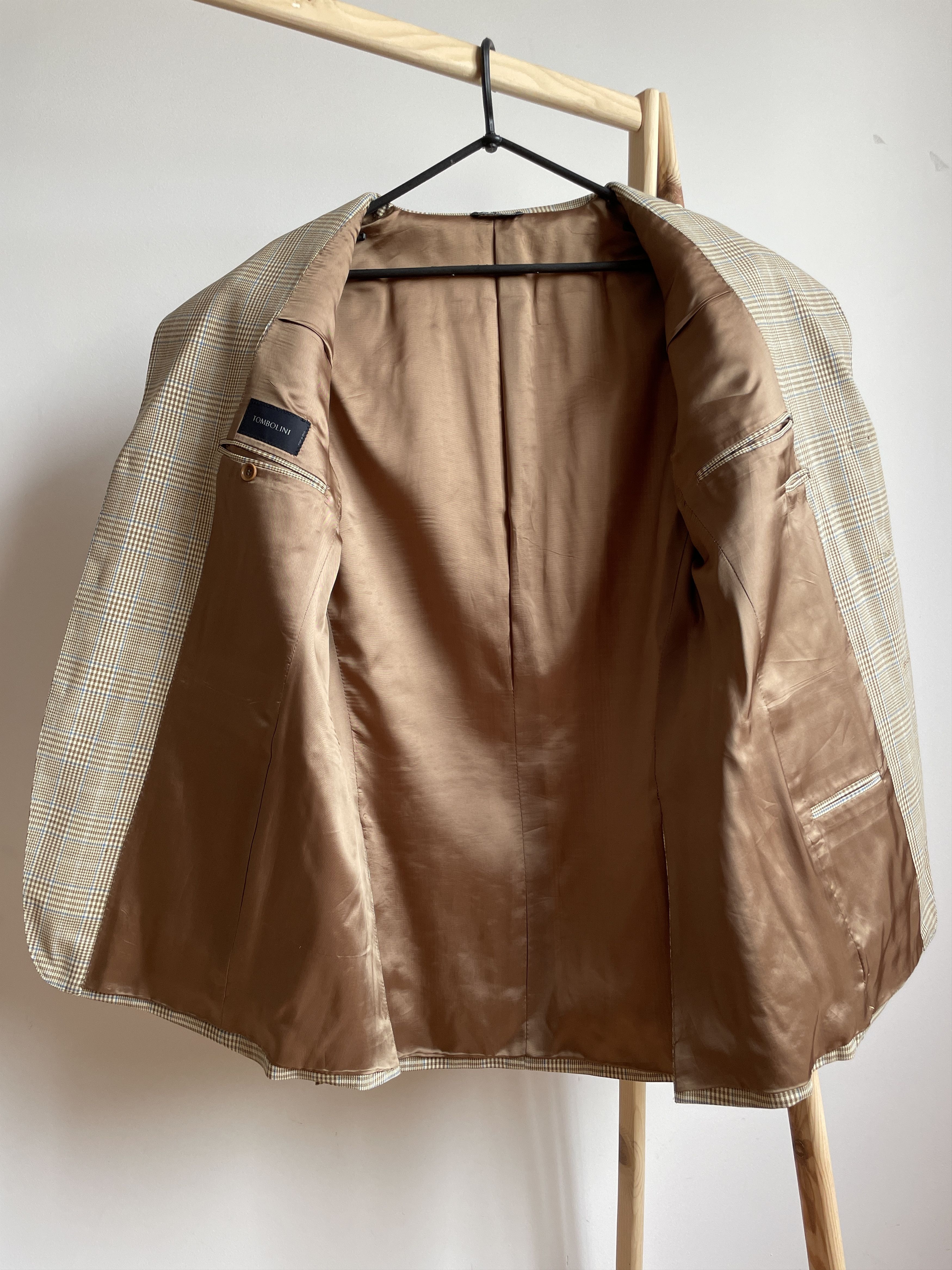 Tombolini Tombolini Loro Piana Fabric Plaid Wool Blazer Size EUR 50R Size 40R - 3 Thumbnail
