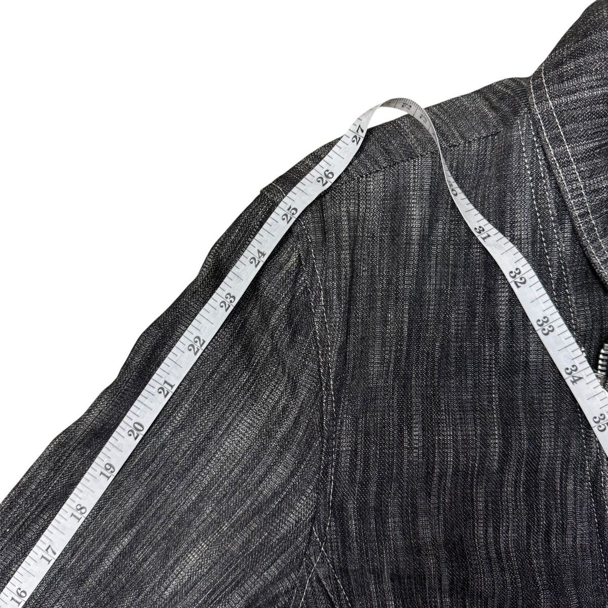 Tornado Mart Tornado Mart Japan Double Collar Zipper Belted Denim Coat Size US L / EU 52-54 / 3 - 17 Thumbnail