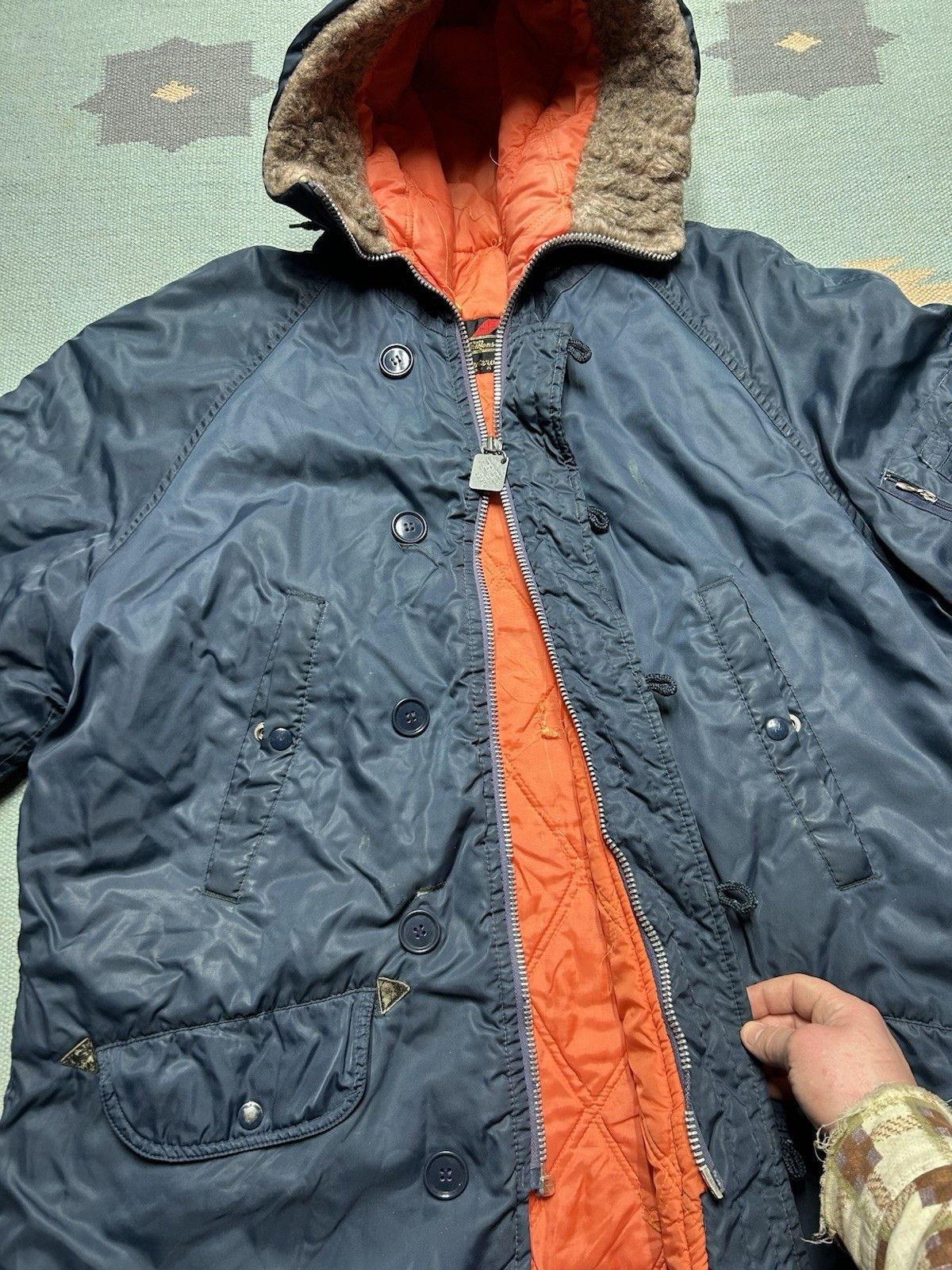 Vintage 70s sears parka jacket N-3B snorkel puffer coat XL tall READ Size US XL / EU 56 / 4 - 5 Thumbnail