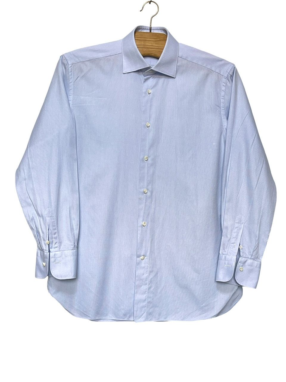 Ermenegildo Zegna 🔥 Ermenegildo zegna regular fit cotton shirt blue size L Size US L / EU 52-54 / 3 - 1 Thumbnail