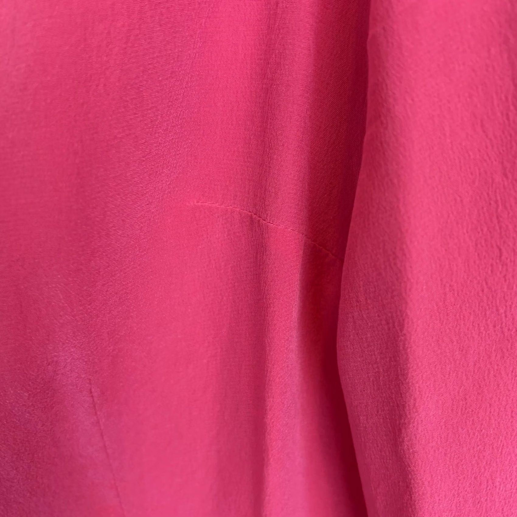 Worthington Worthington Womens Medium Silk Blouse Shirt Long Sleeve Collared Button Down Pink Velvet Luxe Career Workwear Size M / US 6-8 / IT 42-44 - 5 Thumbnail