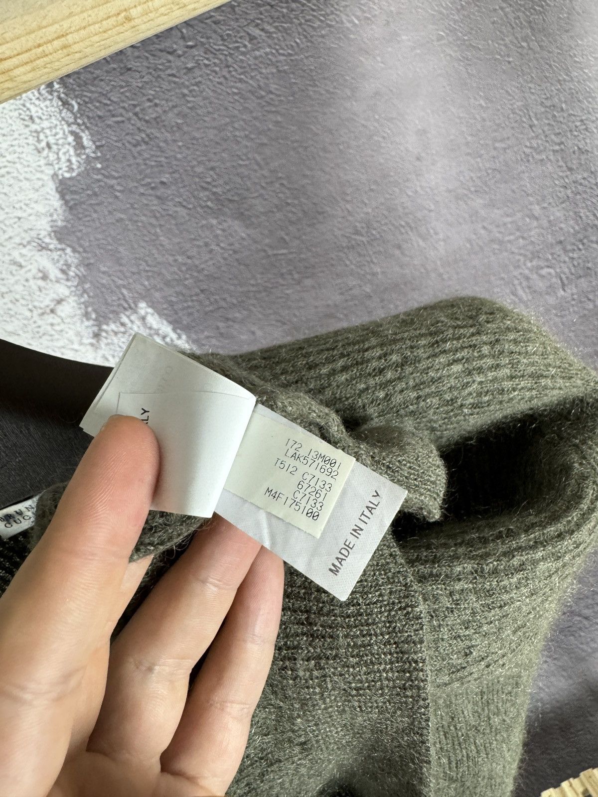 Brunello Cucinelli Brunello Cucinelli mohair wool khaki cropped sweater Size S / US 4 / IT 40 - 12 Thumbnail