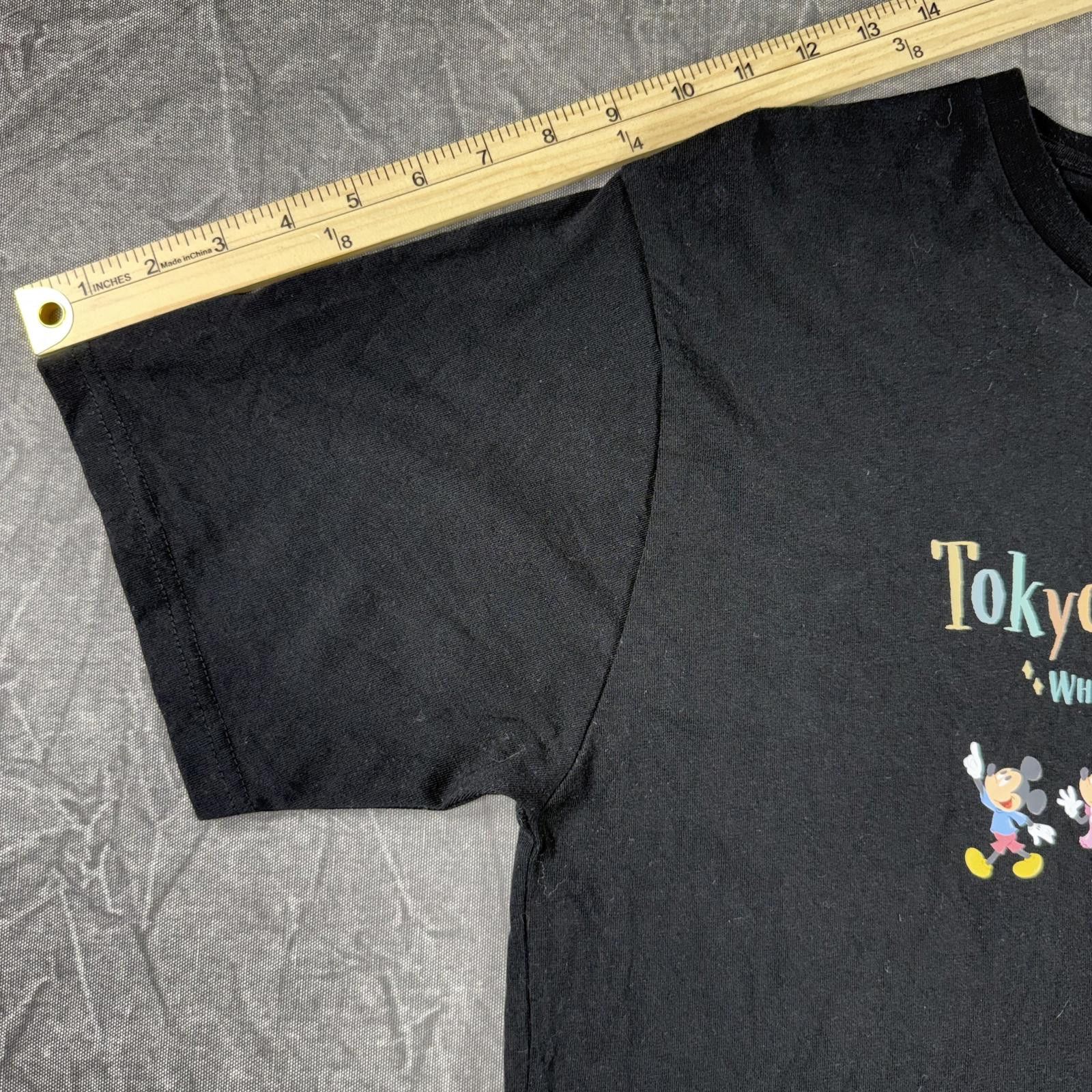 Disney Disney Shirt Unisex L Black Tokyo Size ONE SIZE - 5 Thumbnail