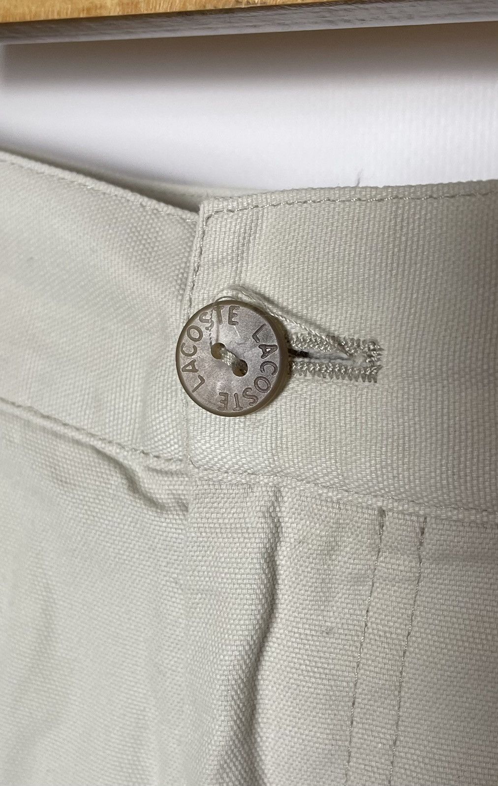 Lacoste Lacoste Vintage Metal Logo Cargo Shorts Size US 32 / EU 48 - 9 Thumbnail