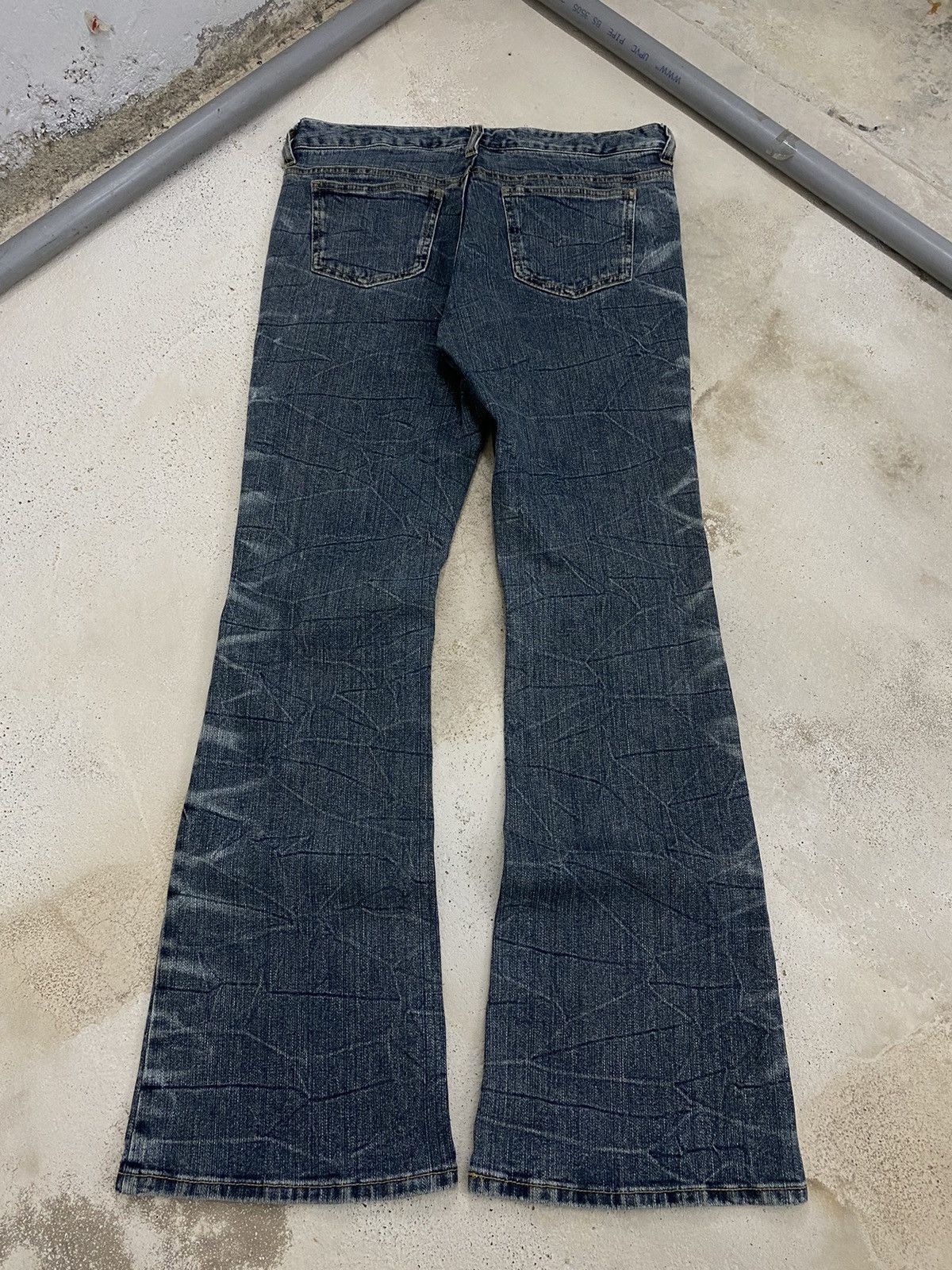 GOSTAR DE FUGA × Japanese Brand Daily Topics Japan Flare Clawn Mark Whisker Honeycomb Denim Size US 31 - 3 Thumbnail