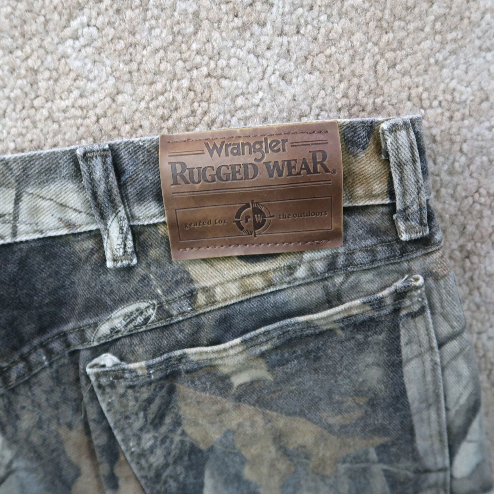 Wrangler VINTAGE Wrangler Jeans ProGear Real Tree Hardwoods Camo Men's 34x29 Jeans Size US 34 / EU 50 - 4 Thumbnail