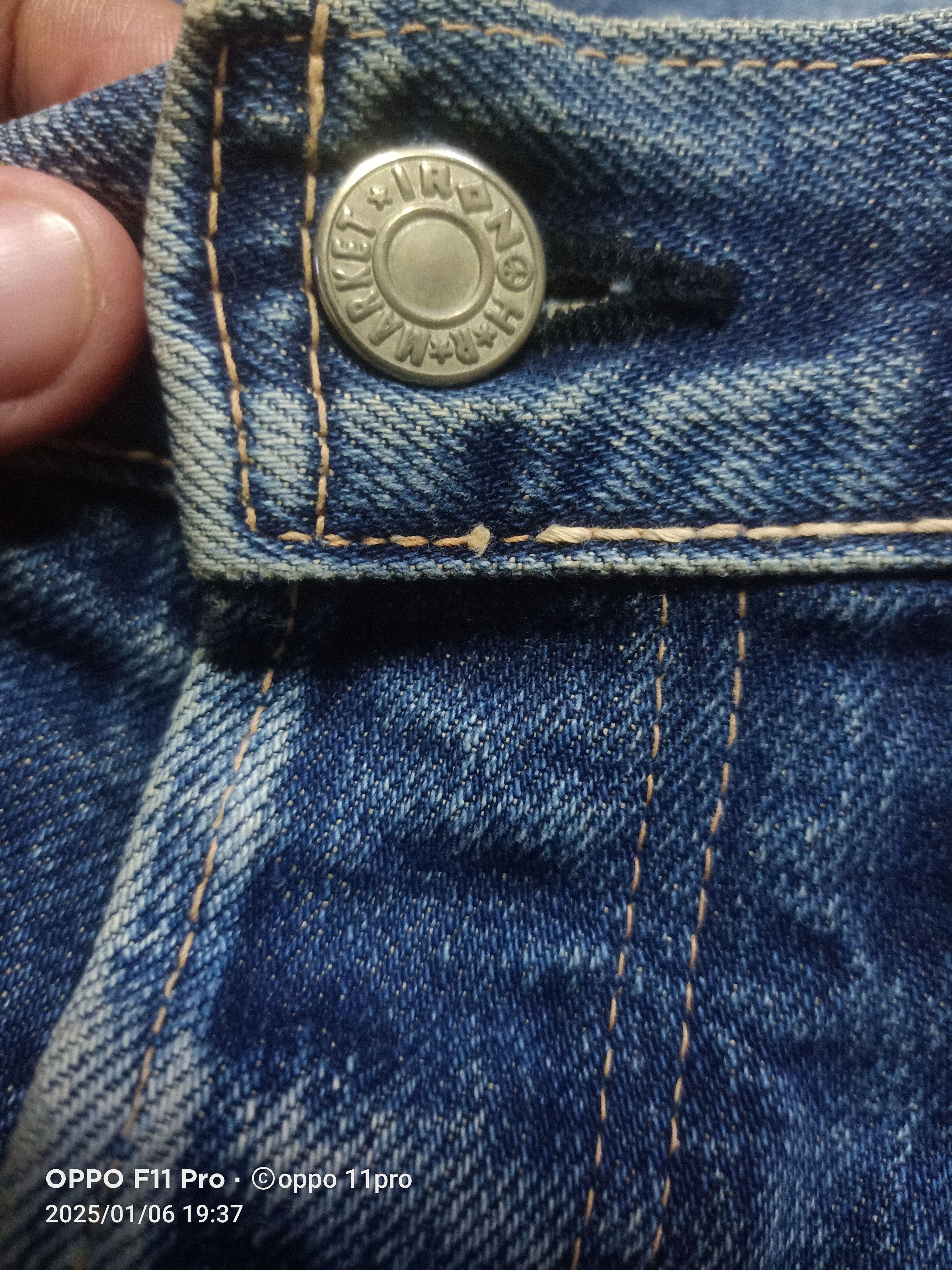 Blue Blue Japan × Japanese Brand 90s HR Market Denim Selvedge Short PAnts Size US 34 / EU 50 - 5 Thumbnail