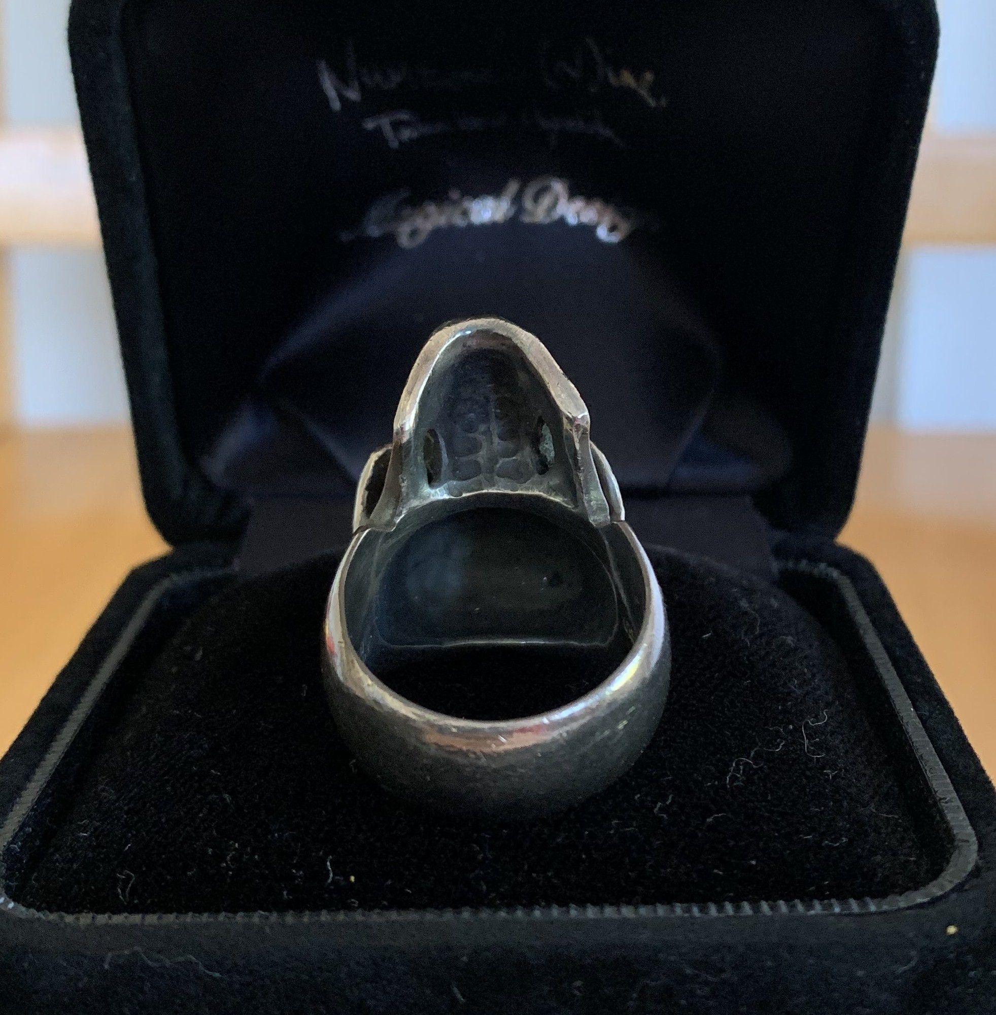 Number (N)ine SS05 "Nightcrawler" Bejeweled Silver Skull Ring w/ box Size ONE SIZE - 7 Thumbnail