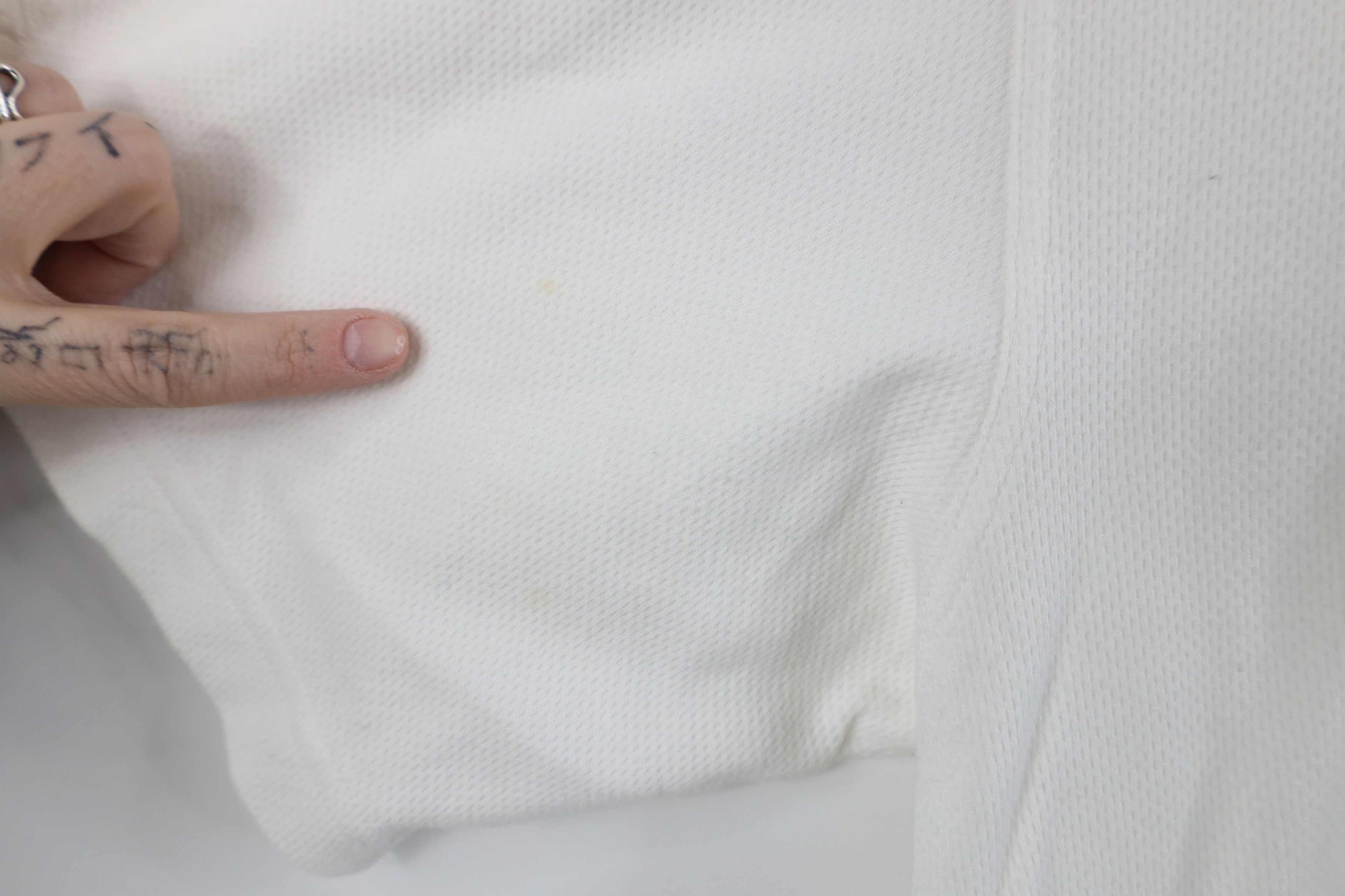 PING × Vintage Vintage 90s Ping Golf Thermal Knit Collared Polo Shirt White Size US L / EU 52-54 / 3 - 5 Thumbnail