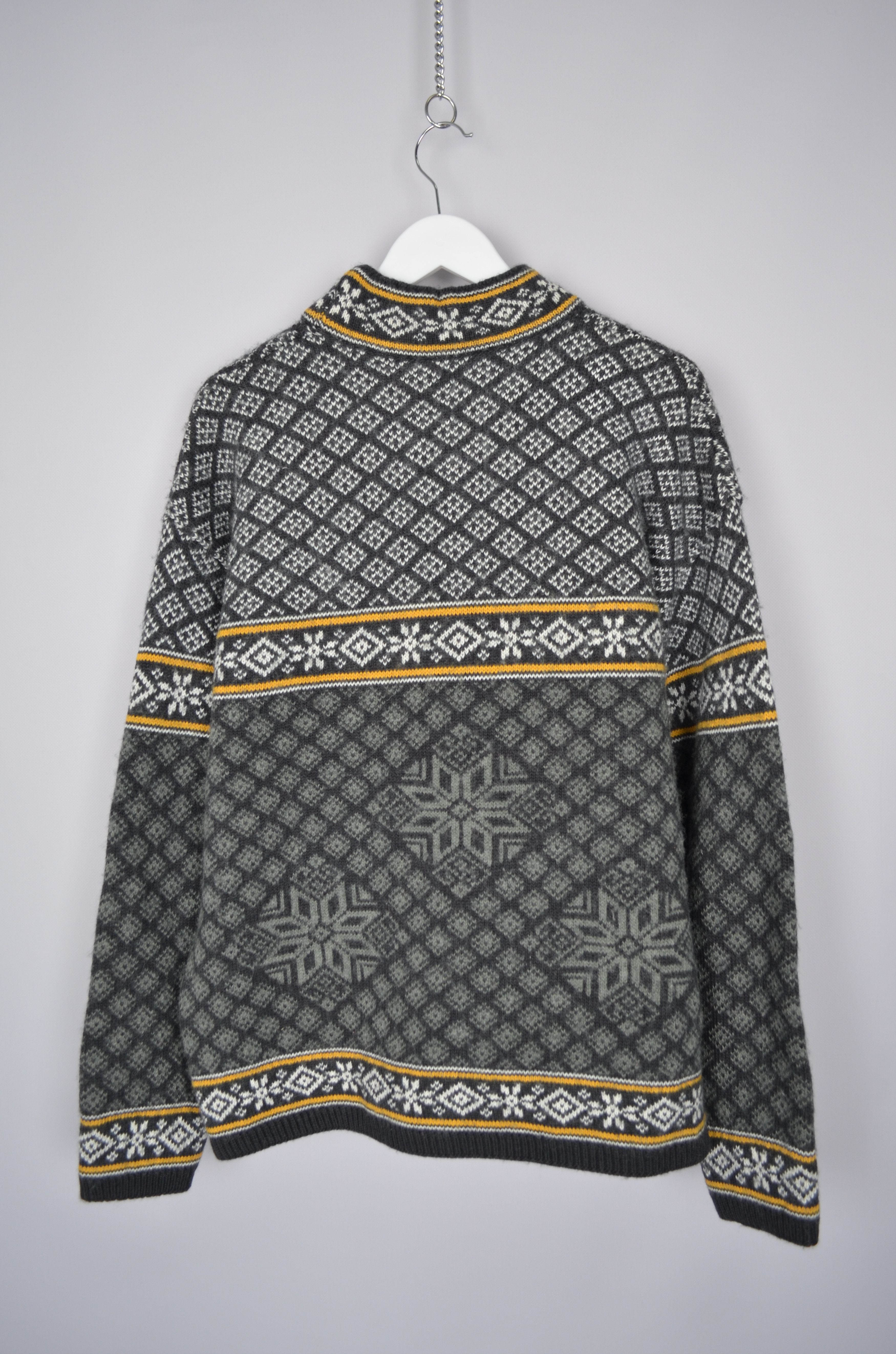 Designer Campagnolo Insulated Ski Sweater Fair Isle Wool Blend Size US XL / EU 56 / 4 - 4 Thumbnail