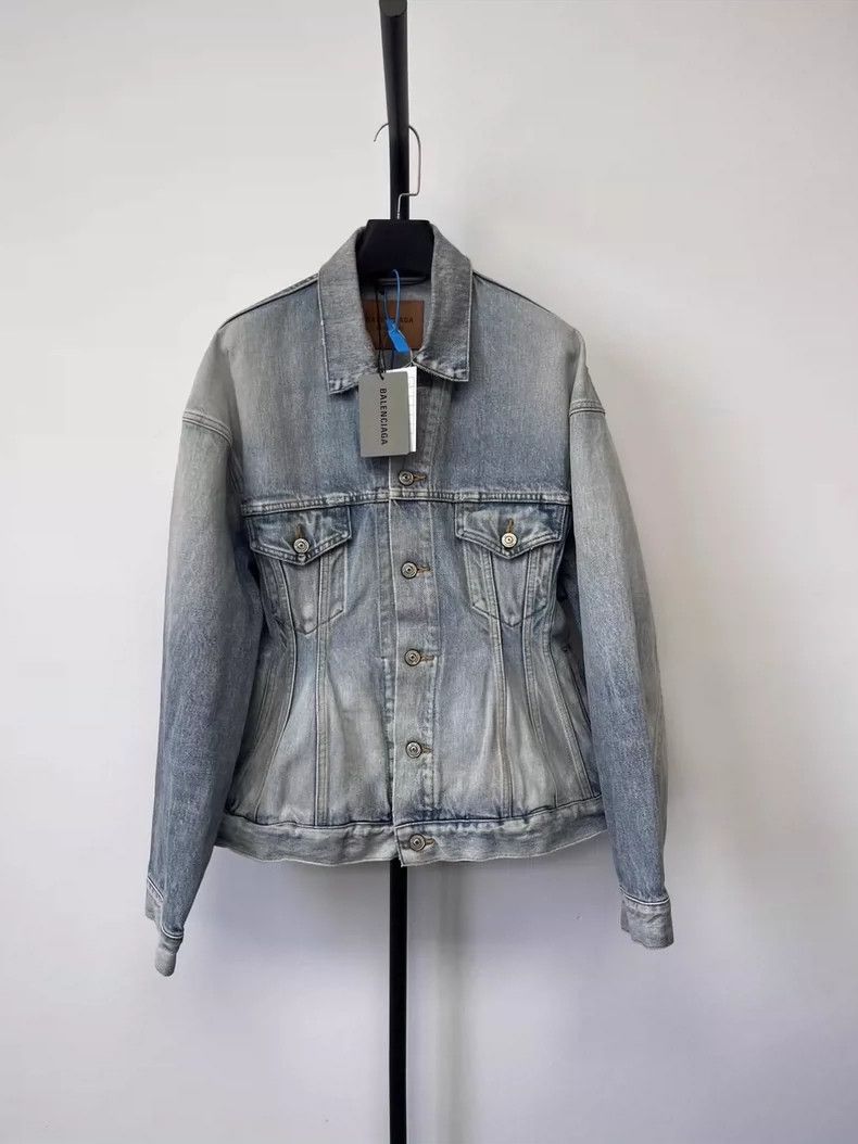 Balenciaga Balenciaga size 32 Solid button pocket denim jacket with lo Size S / US 4 / IT 40 - 1 Thumbnail