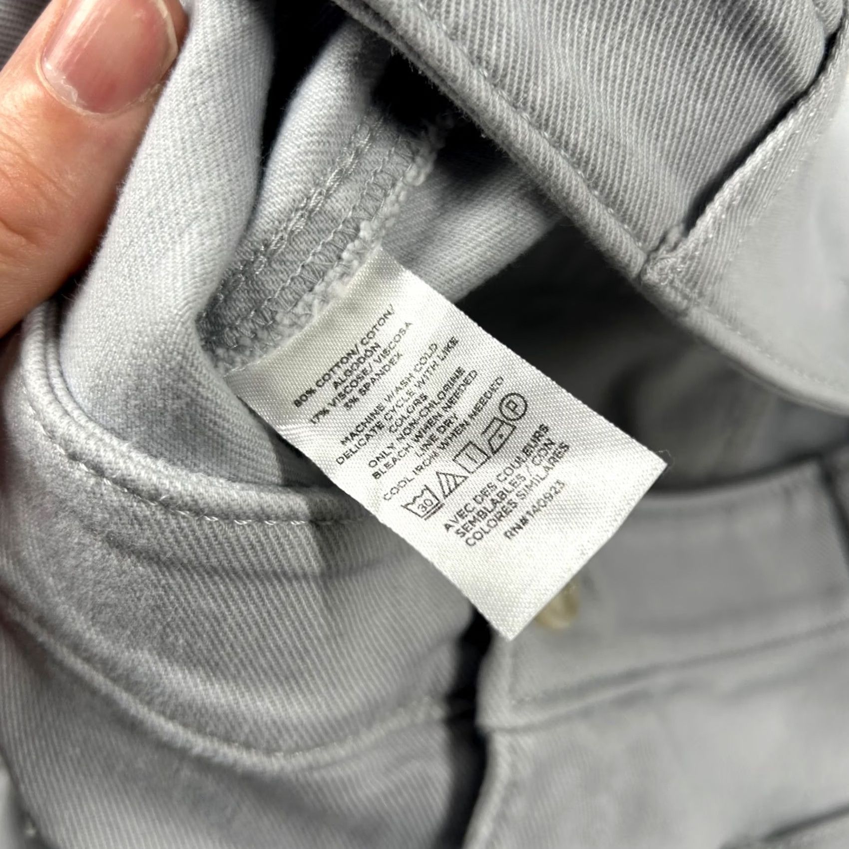 Vintage Loft Pants Womens 14 The Palmer Wide Leg High Rise Twill Gray Silver Size 36" / US 14 / IT 50 - 7 Thumbnail