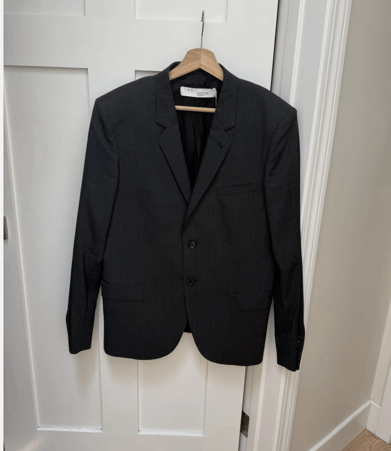Iro IRO NWT Charcoal Gray Wool Blazer Jacket 50 EUR / 40 US Size 40R - 1 Thumbnail
