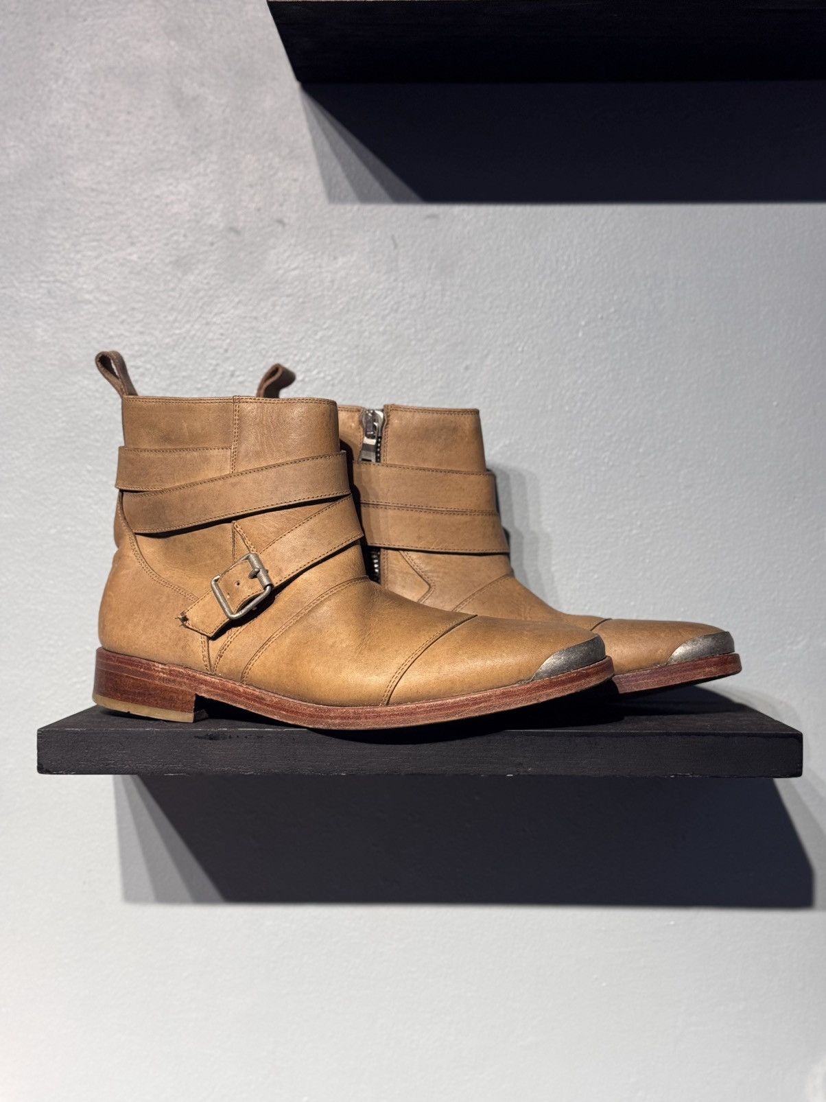 Balmain Balmain Homme SS11 Homme ( Decarnin Era ) Belt Boots Size US 8.5 / EU 41-42 - 3 Thumbnail