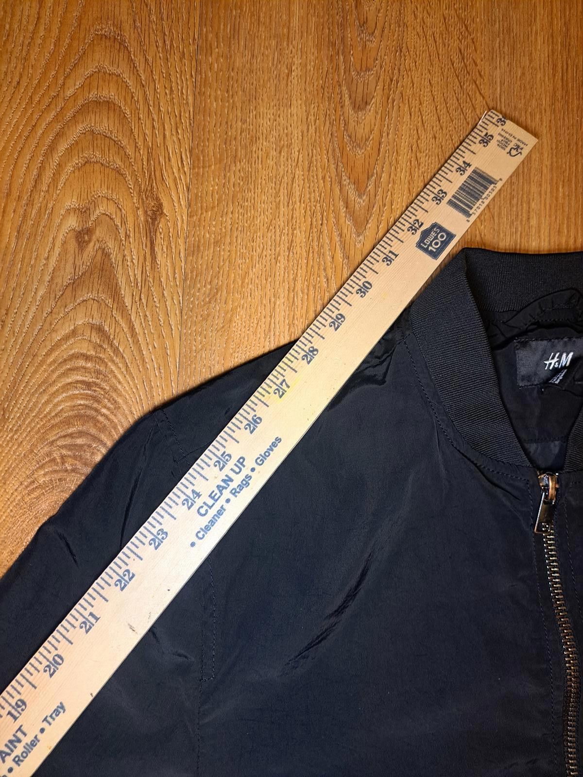 H&M H&M Bomber Jacket Mens Small Black Full Zip Pockets Size US S / EU 44-46 / 1 - 7 Thumbnail
