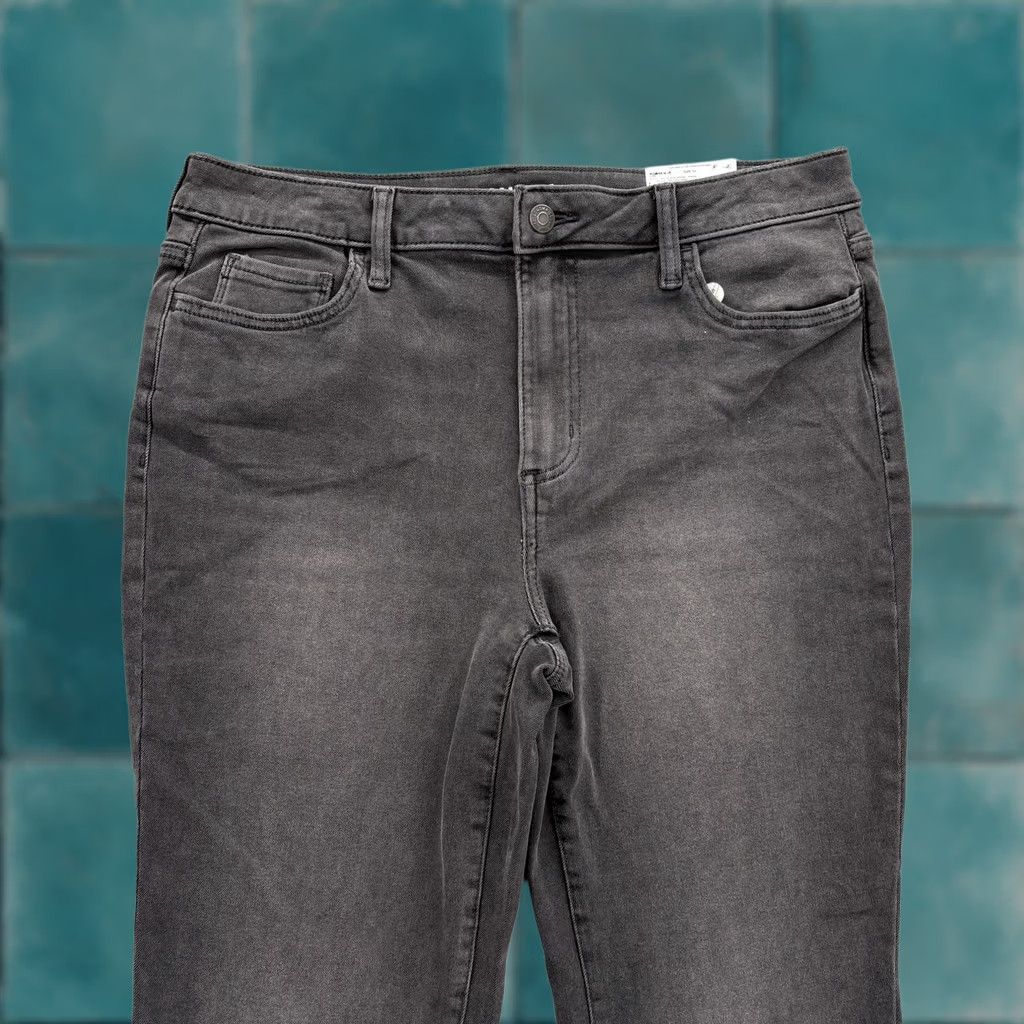 Vintage Sonoma Jeans Womens 12 Charcoal High Rise Slim Stretch Denim Pants Flare 5-Pocket Size 34" / US 12 / IT 48 - 1 Thumbnail