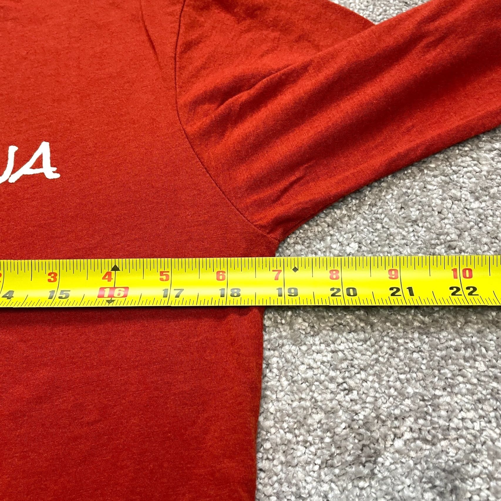 Vintage Bella + Canvas Shirt Unisex Adults M Orange Long Sleeve Crew Neck Hawaiian Logo 3001 2020s Size US M / EU 48-50 / 2 - 7 Thumbnail