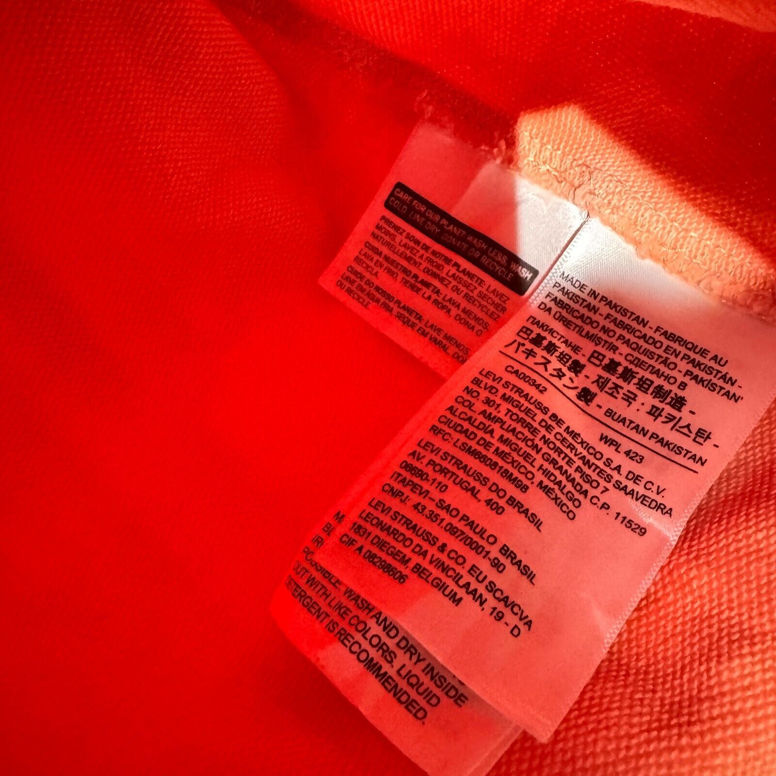Levi's × Vintage Vintage Levis Unisex Peach Cotton Crewneck Size S 90s Size US S / EU 44-46 / 1 - 8 Thumbnail