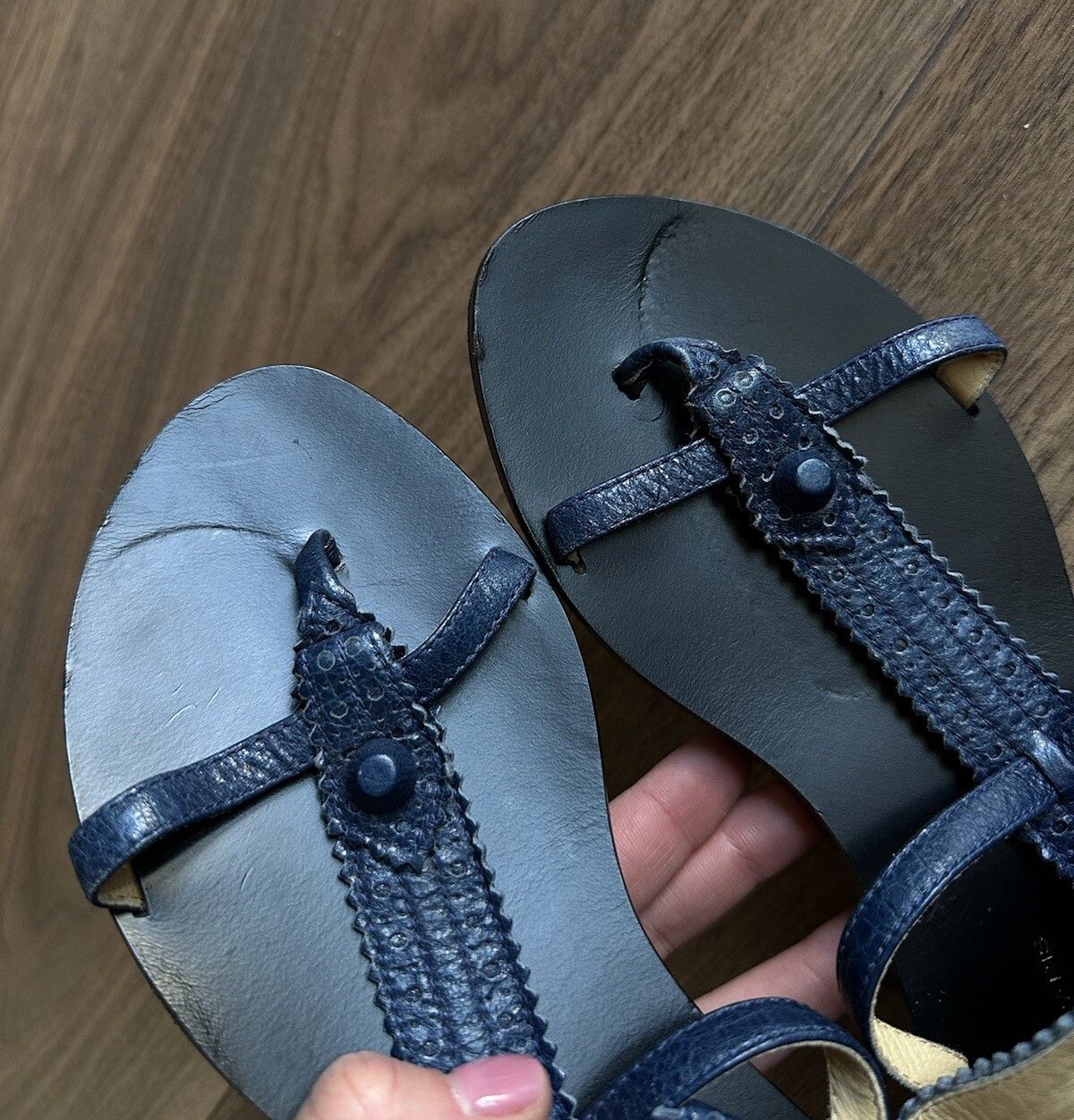 Balenciaga Balenciaga Paris Gladiator Studded Flat Sandals City Size US 8.5 / IT 38.5 - 4 Thumbnail