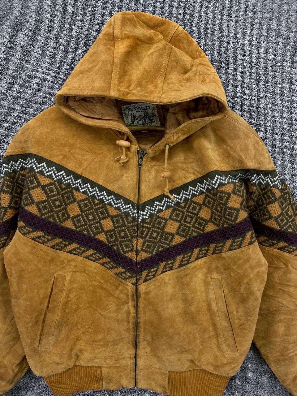 Japanese Brand Vintage Sun Valley Hooded Rare Leather Jacket Size M / US 6-8 / IT 42-44 - 5 Thumbnail