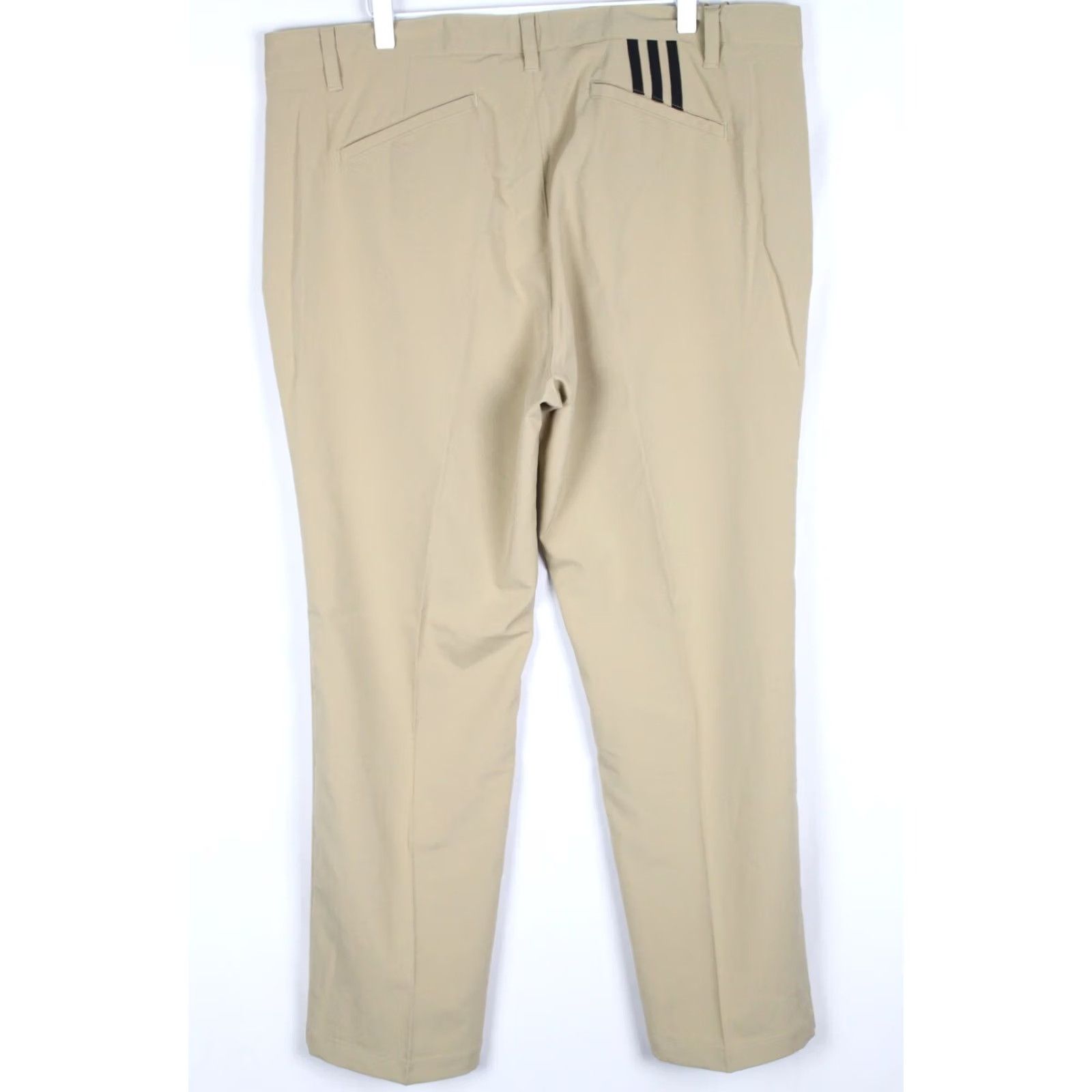Adidas Adidas Adi Golf Pants Tapered 3 Stripe Lightweight 38 x 30 Khaki HG8842 Mens Pants Regular Khaki Lightweight Breathable Quick Dry Golfwear#> Size US 38 / EU 54 - 2 Thumbnail