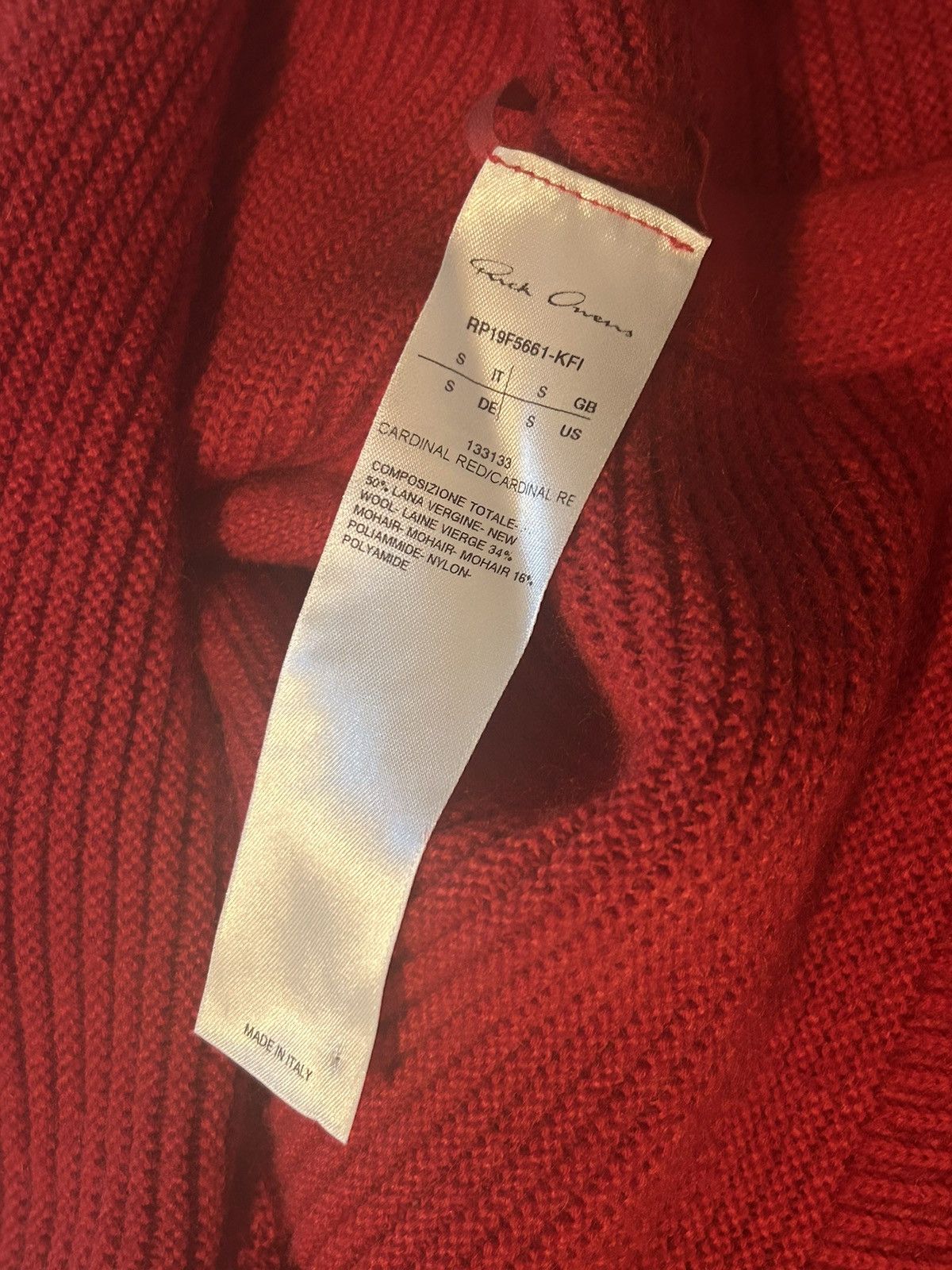 Rick Owens FW19 Larry Fisherman Wool Knit Size US S / EU 44-46 / 1 - 8 Thumbnail