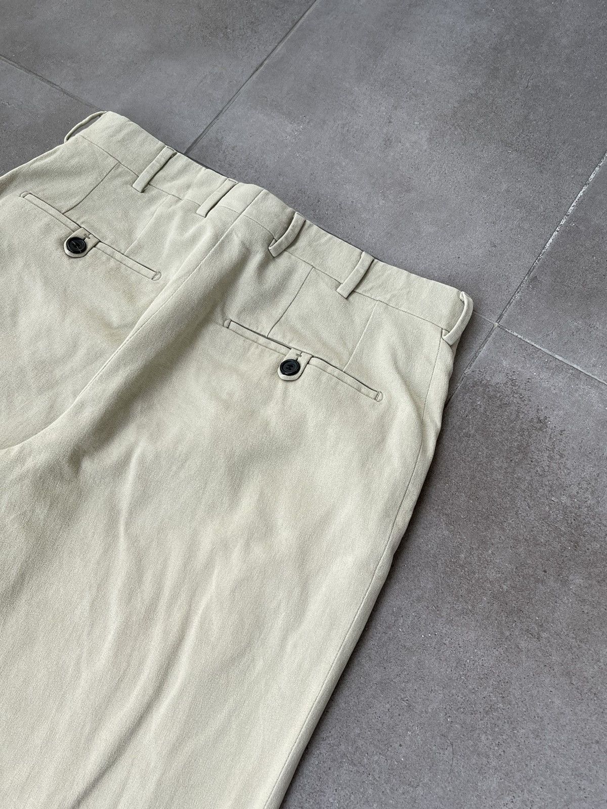Prada Archive Prada High Rise Cream Casual Pants Size US 30 / EU 46 - 16 Thumbnail