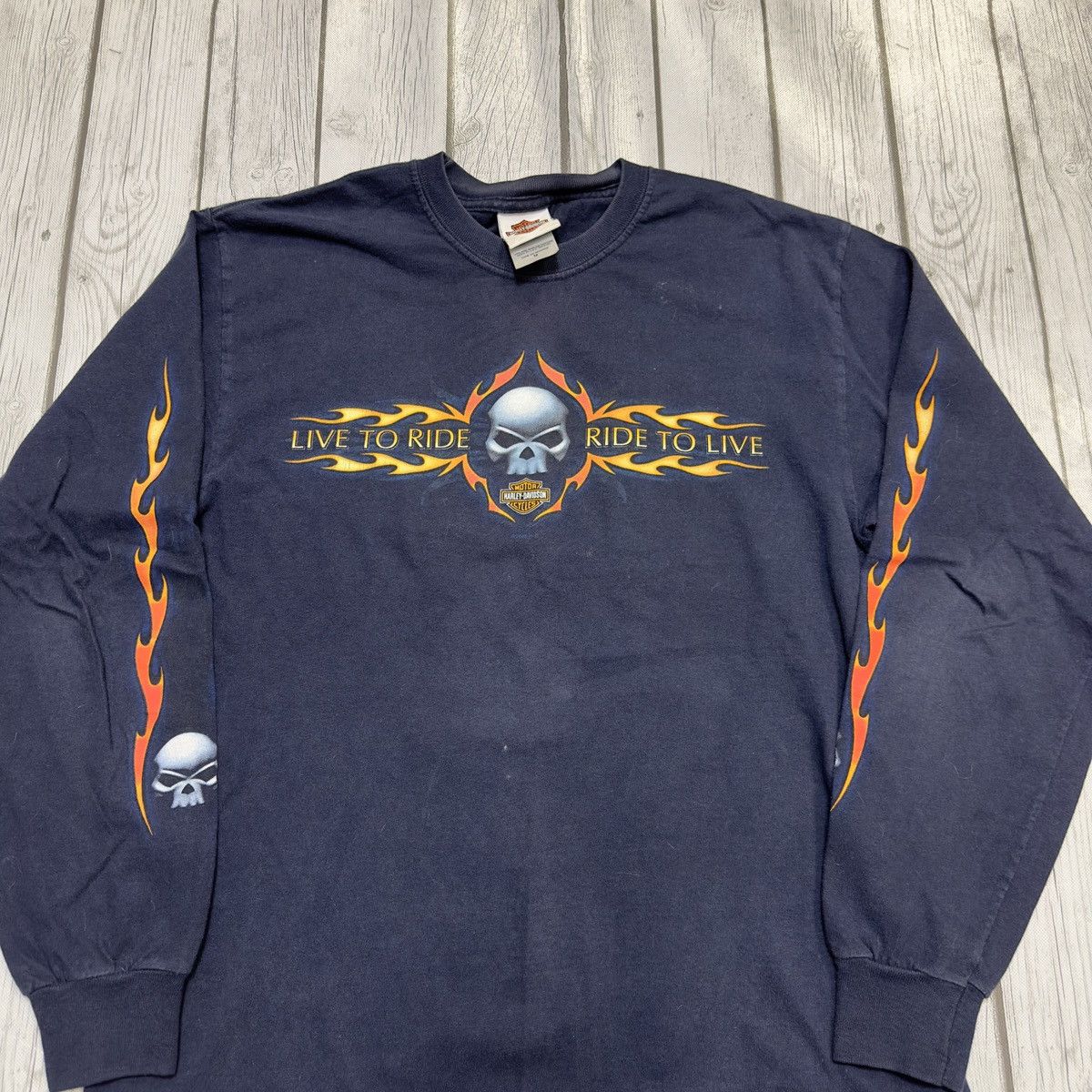Harley Davidson × Vintage Vintage Harley Davidson long sleeve tee Size US M / EU 48-50 / 2 - 3 Thumbnail